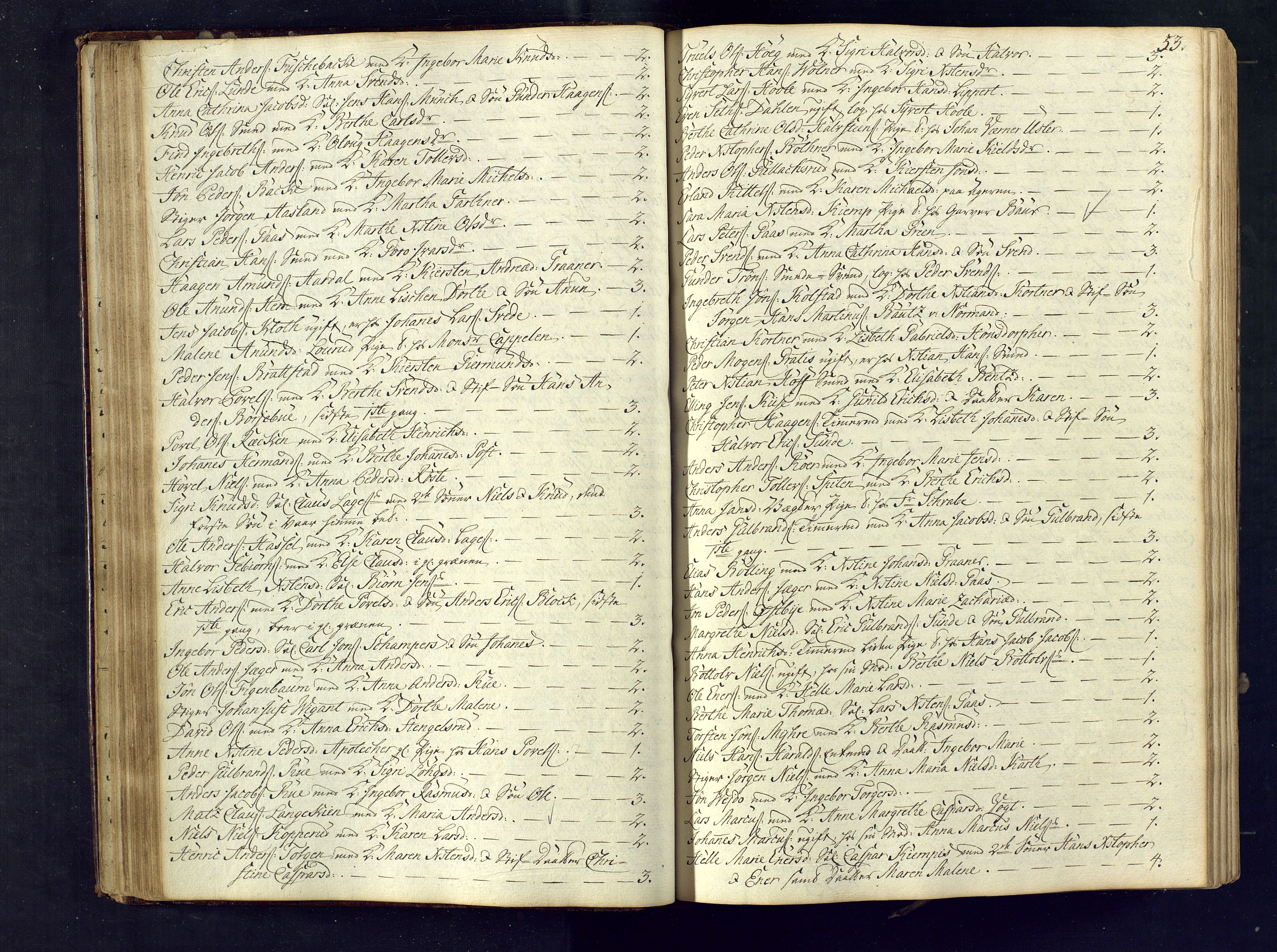 Kongsberg kirkebøker, AV/SAKO-A-22/M/Ma/L0005: Communicants register no. 5, 1755-1761, p. 53