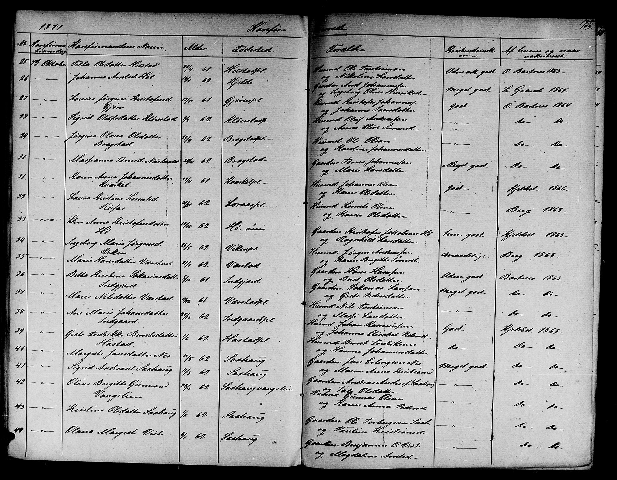 Ministerialprotokoller, klokkerbøker og fødselsregistre - Nord-Trøndelag, AV/SAT-A-1458/730/L0300: Parish register (copy) no. 730C03, 1872-1879, p. 149