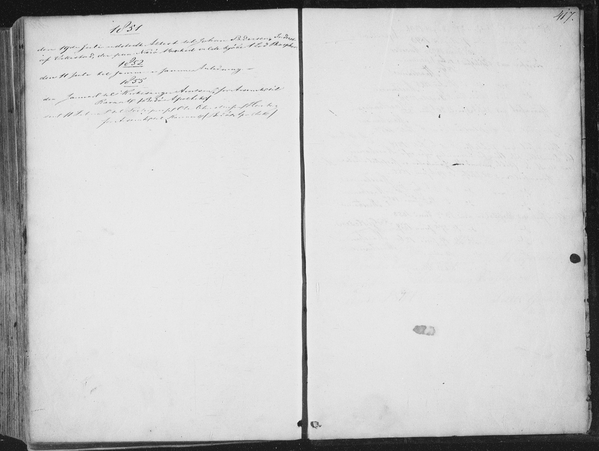 Ministerialprotokoller, klokkerbøker og fødselsregistre - Nordland, AV/SAT-A-1459/810/L0144: Parish register (official) no. 810A07 /1, 1841-1862, p. 417