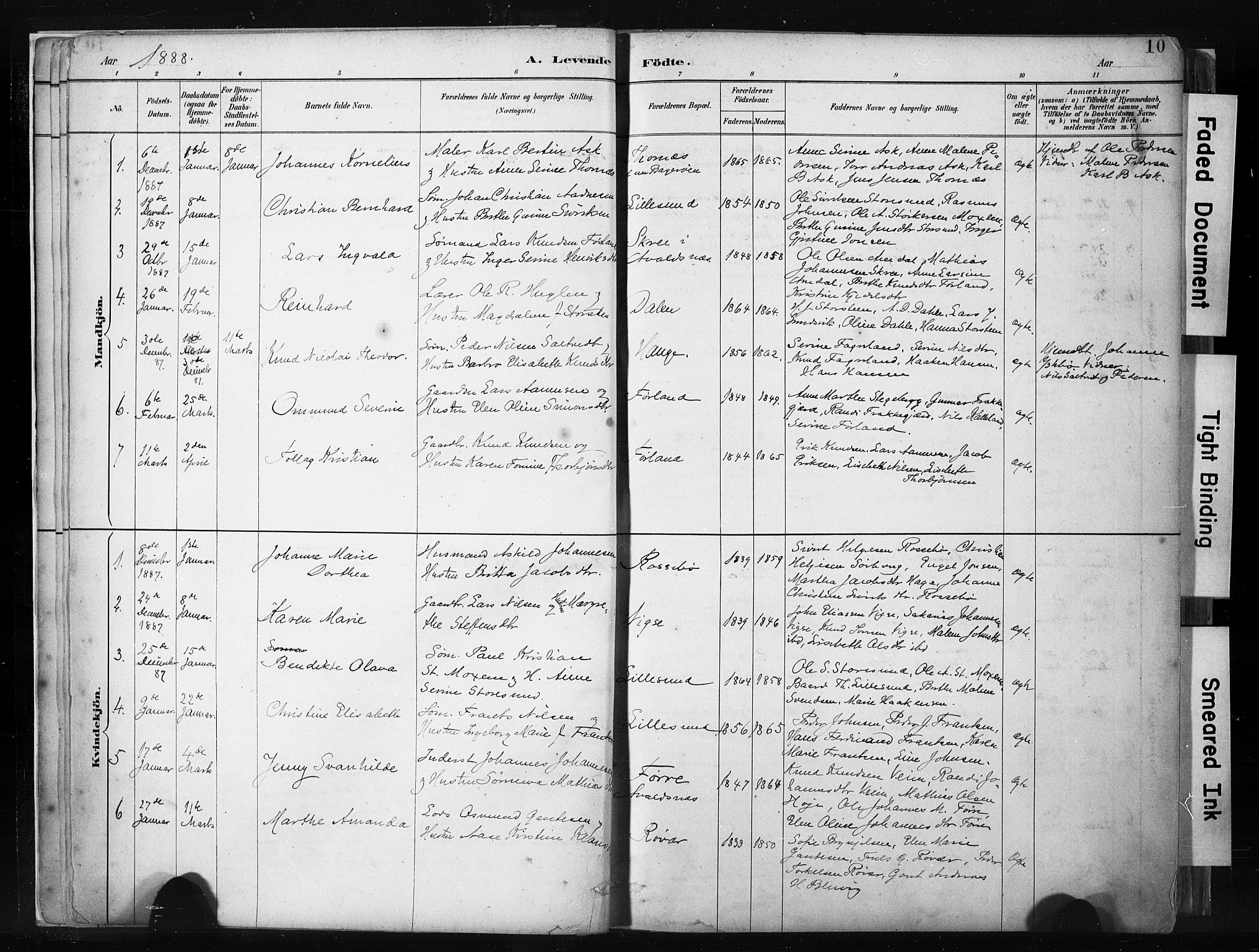 Haugesund sokneprestkontor, AV/SAST-A -101863/H/Ha/Haa/L0004: Parish register (official) no. A 4, 1886-1908, p. 10