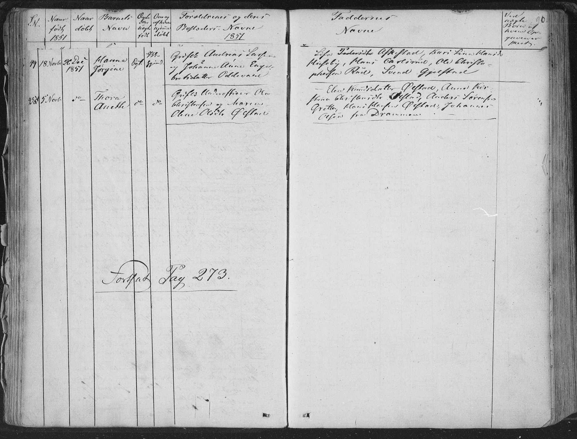 Røyken kirkebøker, SAKO/A-241/F/Fa/L0005: Parish register (official) no. 5, 1833-1856, p. 90