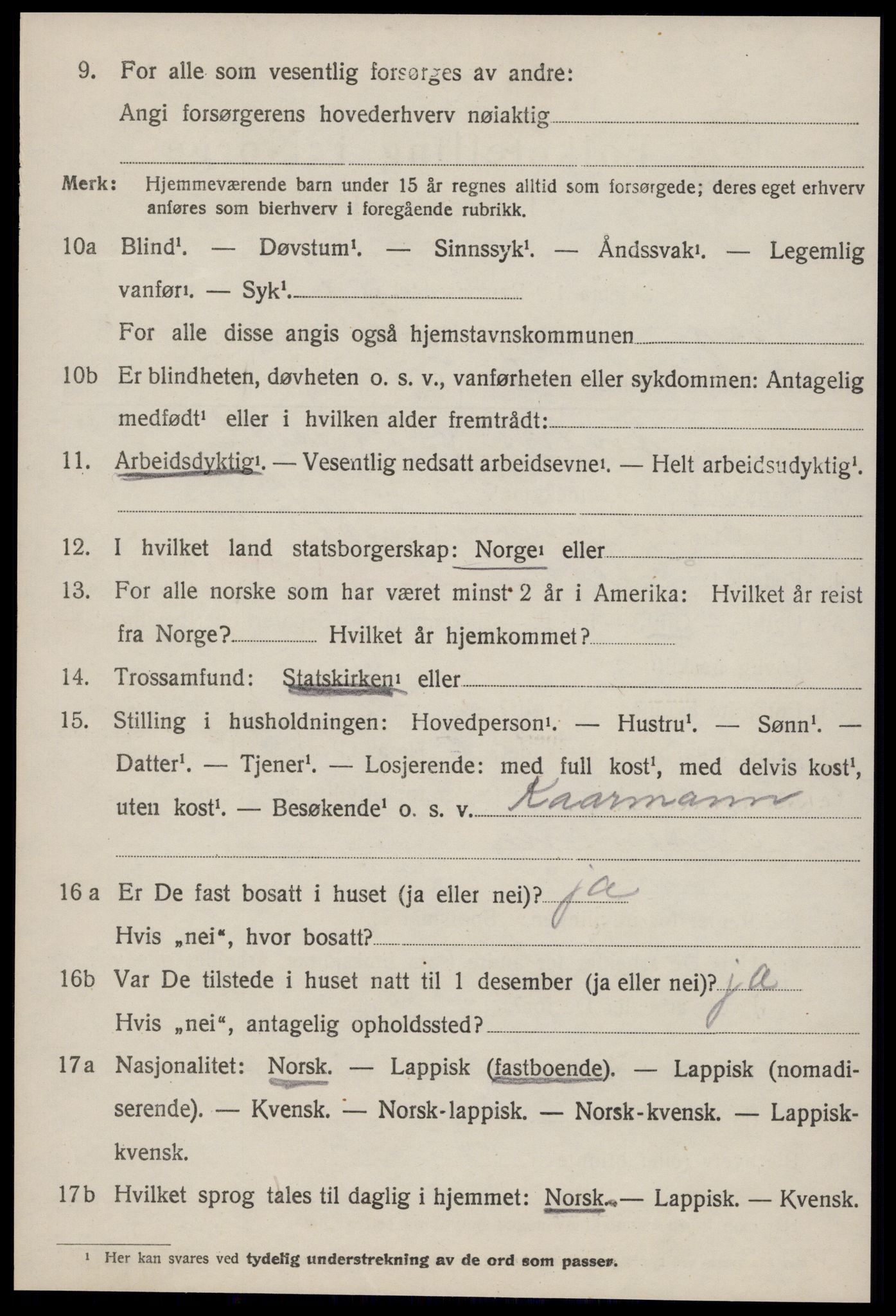 SAT, 1920 census for Horg, 1920, p. 4069