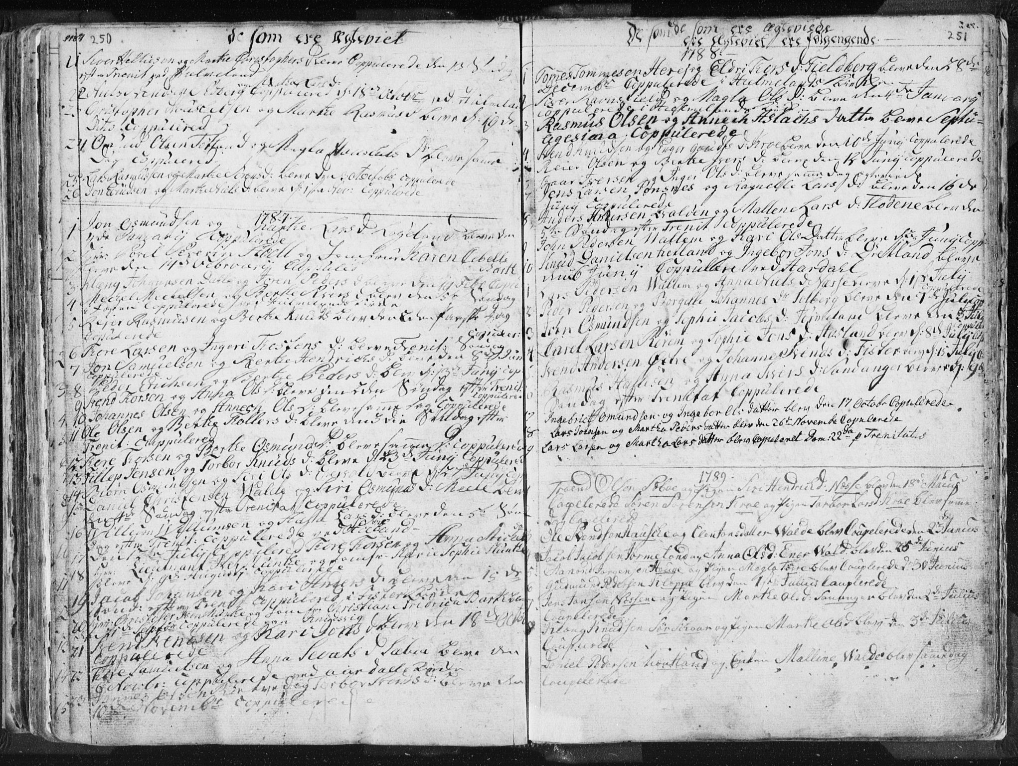 Hjelmeland sokneprestkontor, SAST/A-101843/01/IV/L0001: Parish register (official) no. A 1, 1760-1799, p. 250-251