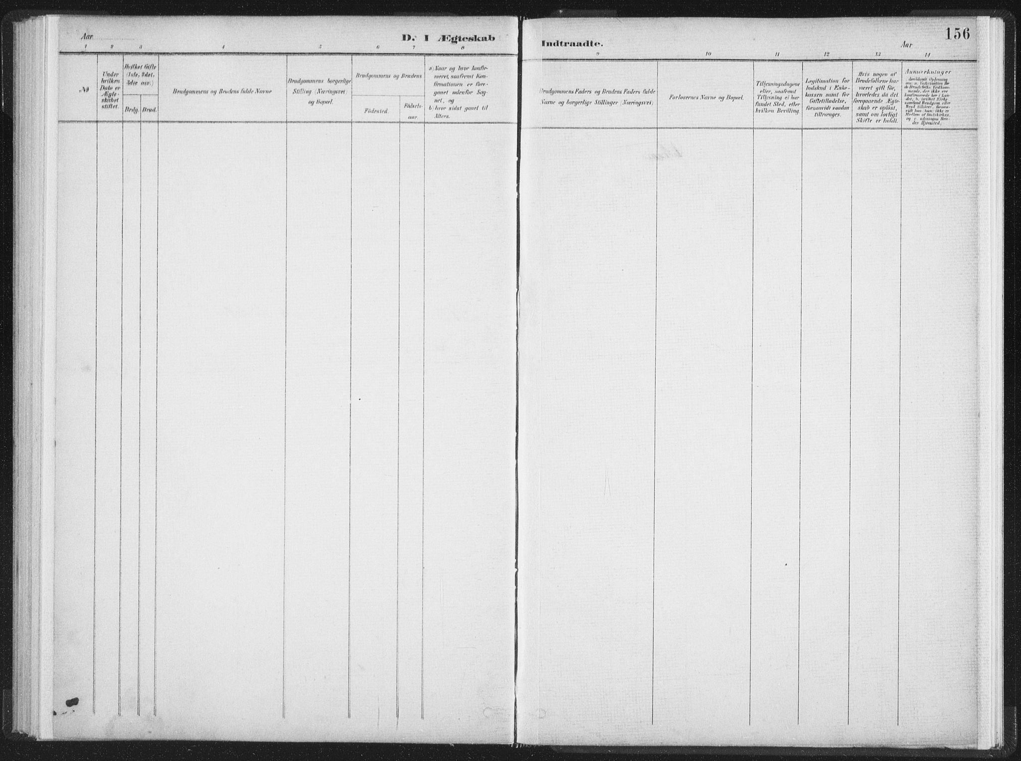 Ministerialprotokoller, klokkerbøker og fødselsregistre - Nordland, SAT/A-1459/890/L1286: Parish register (official) no. 890A01, 1882-1902, p. 156