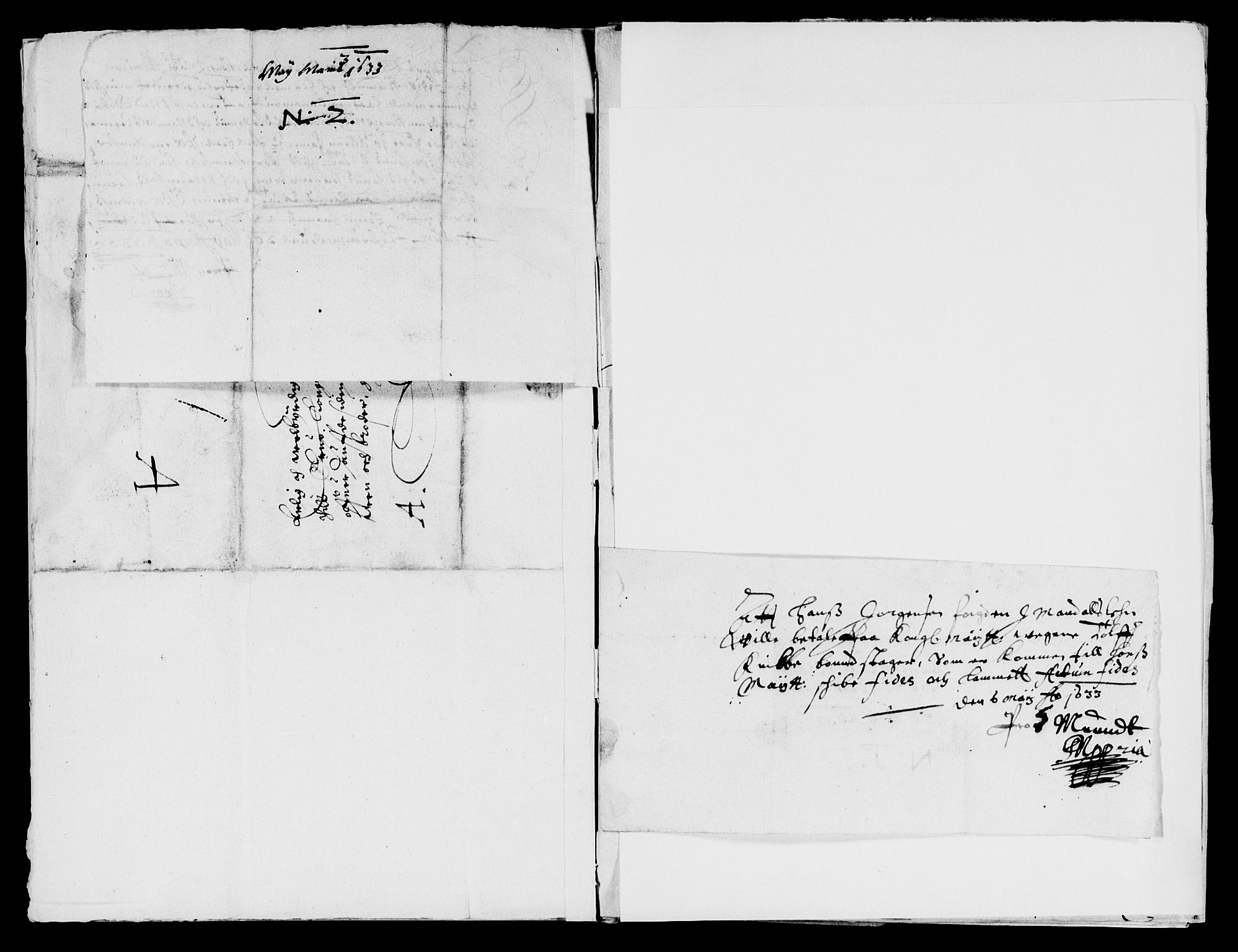 Rentekammeret inntil 1814, Reviderte regnskaper, Lensregnskaper, AV/RA-EA-5023/R/Rb/Rbq/L0022: Nedenes len. Mandals len. Råbyggelag., 1632-1634