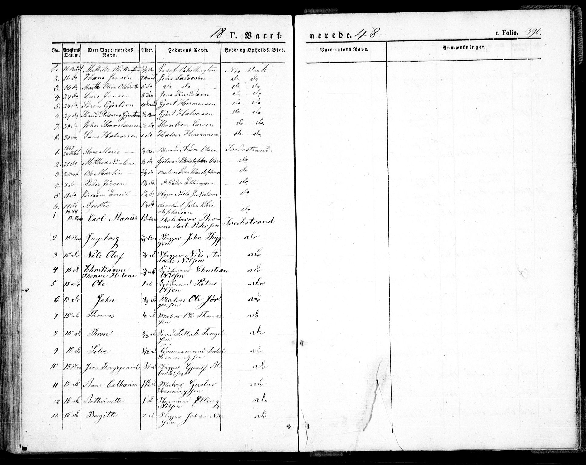 Holt sokneprestkontor, AV/SAK-1111-0021/F/Fa/L0007: Parish register (official) no. A 7, 1836-1848, p. 390