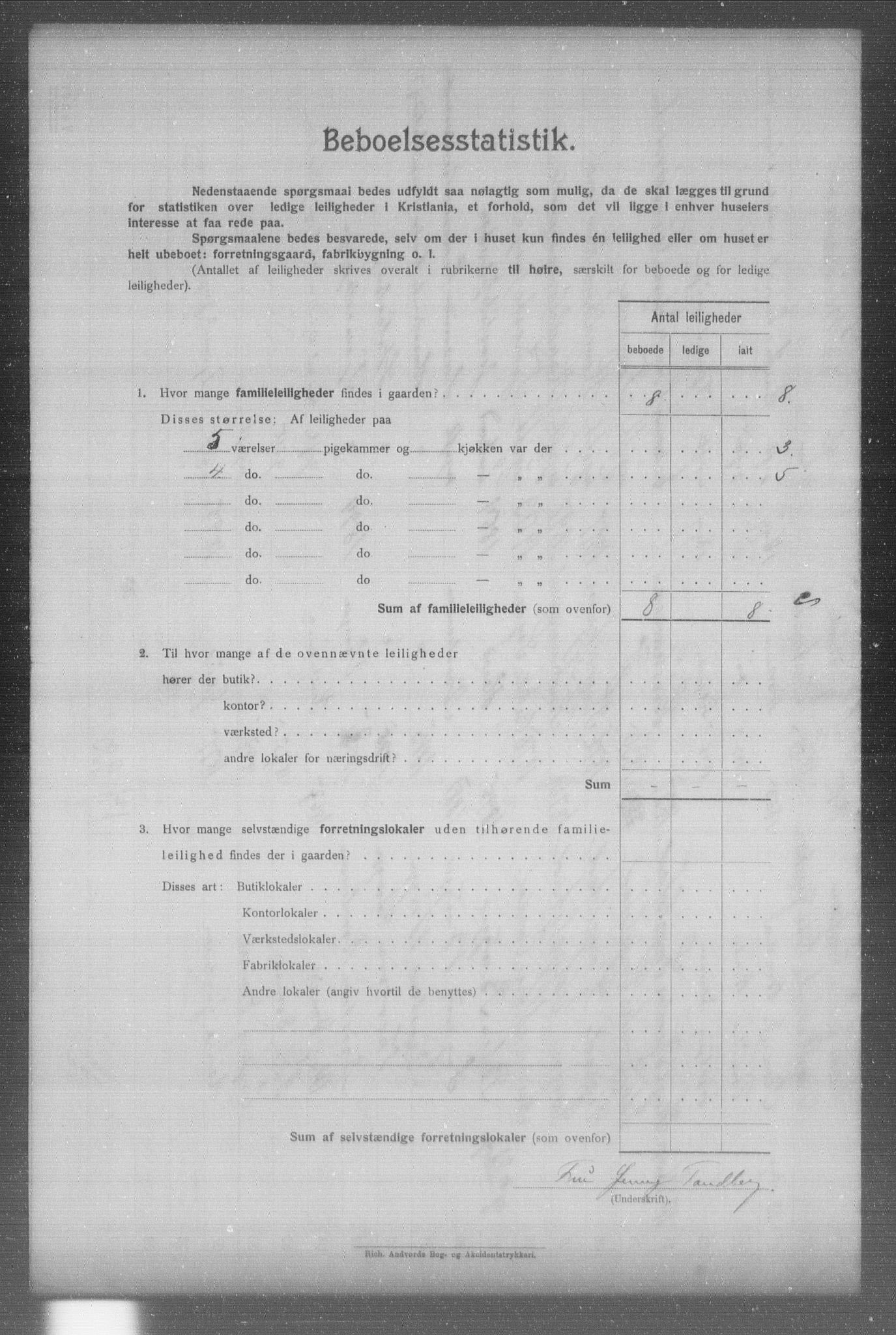 OBA, Municipal Census 1904 for Kristiania, 1904, p. 2667