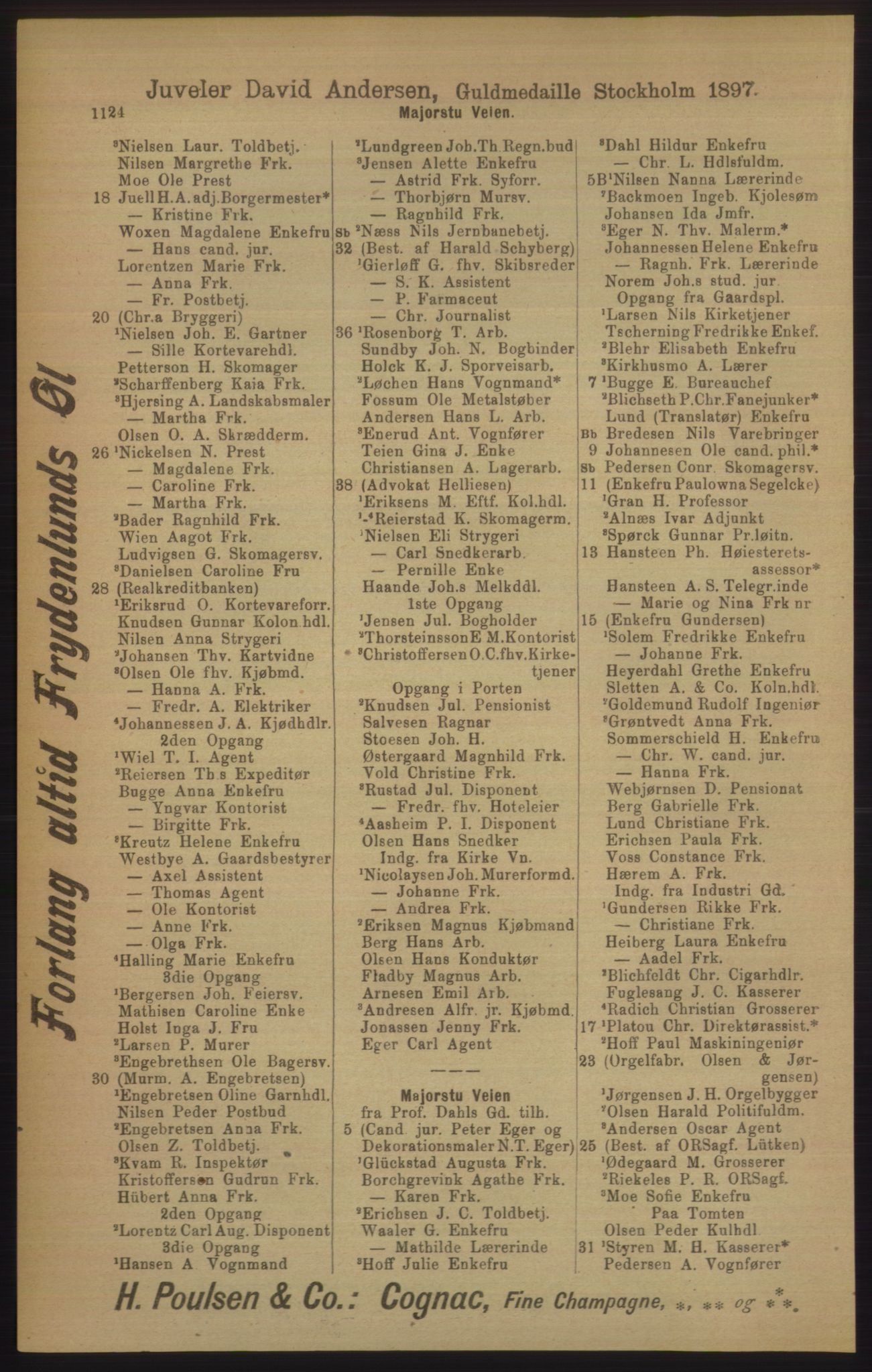 Kristiania/Oslo adressebok, PUBL/-, 1906, p. 1124