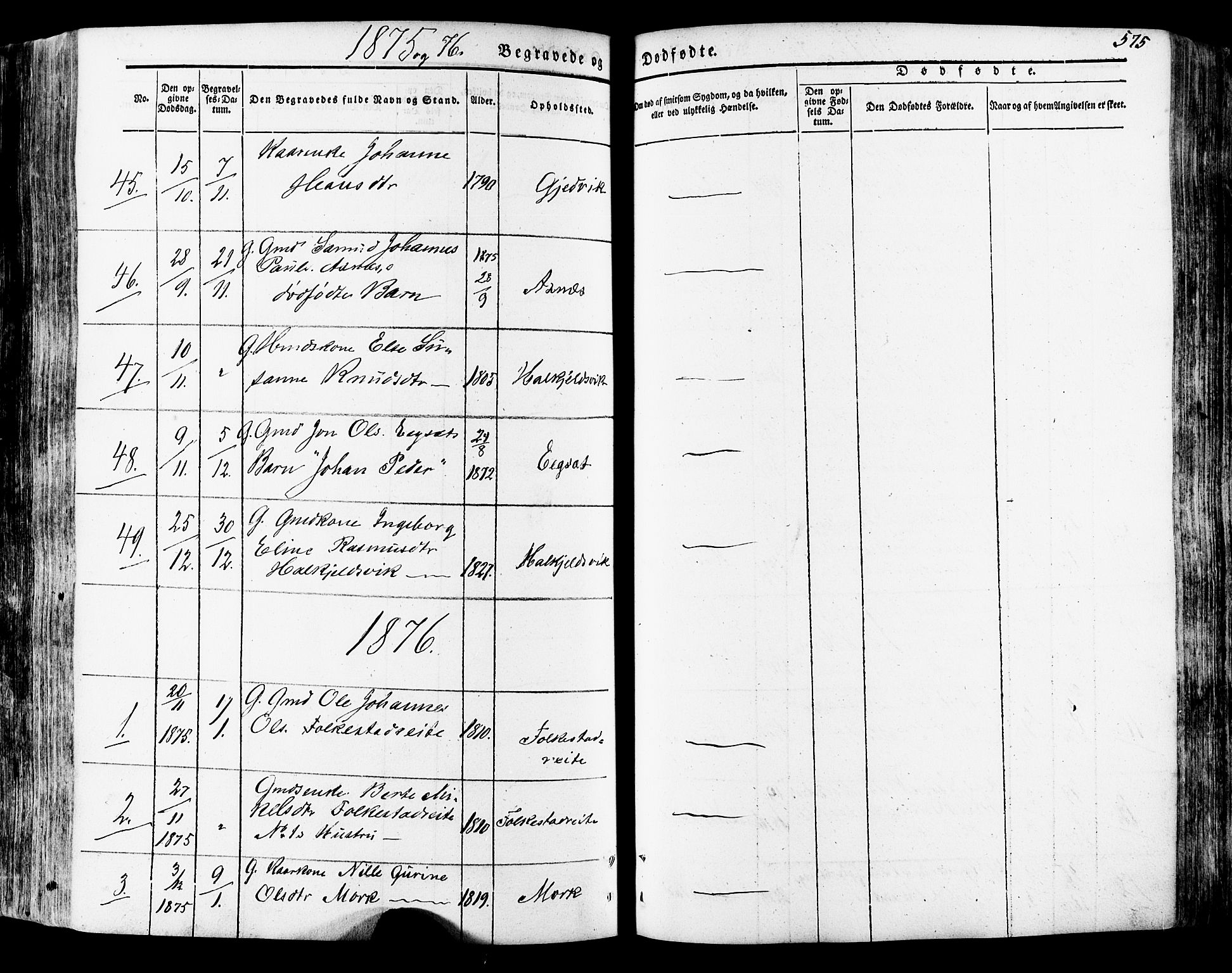 Ministerialprotokoller, klokkerbøker og fødselsregistre - Møre og Romsdal, AV/SAT-A-1454/511/L0140: Parish register (official) no. 511A07, 1851-1878, p. 575
