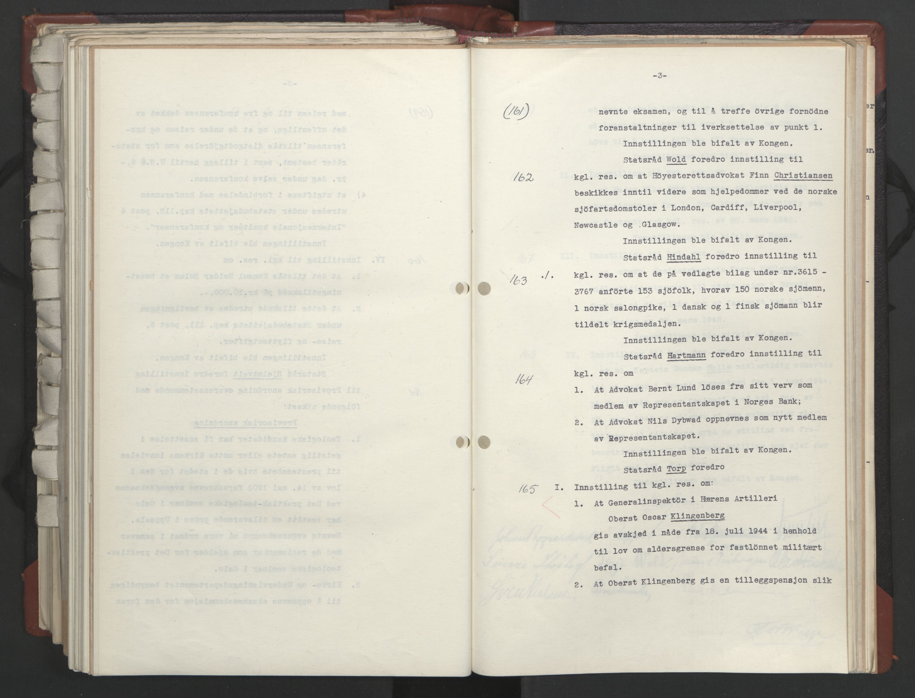 Statsrådssekretariatet, AV/RA-S-1001/A/Ac/L0124: Kgl. res. 14/1-30/6, 1944, p. 428