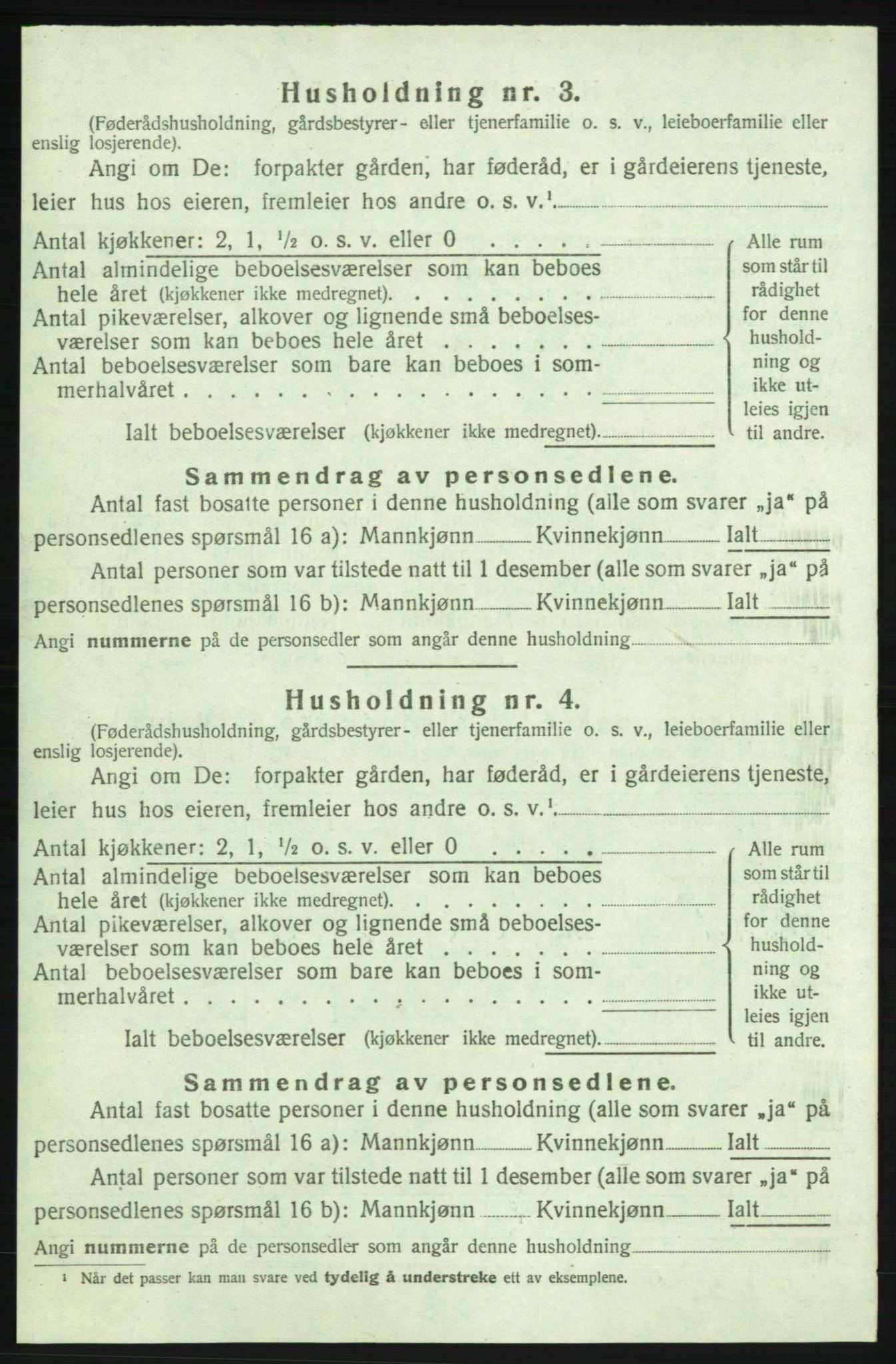 SAB, 1920 census for Strandebarm, 1920, p. 982