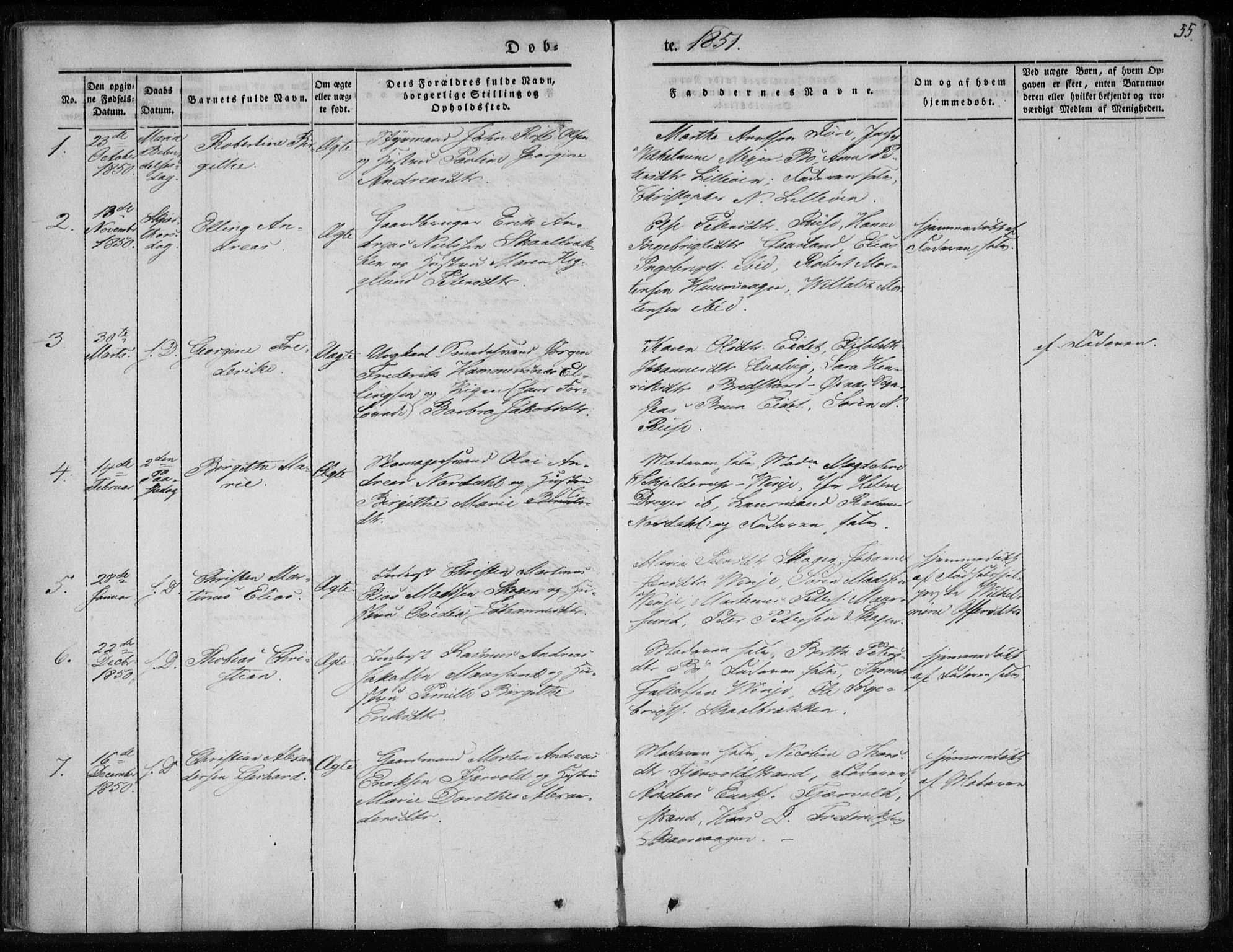 Ministerialprotokoller, klokkerbøker og fødselsregistre - Nordland, AV/SAT-A-1459/891/L1299: Parish register (official) no. 891A04, 1841-1856, p. 55