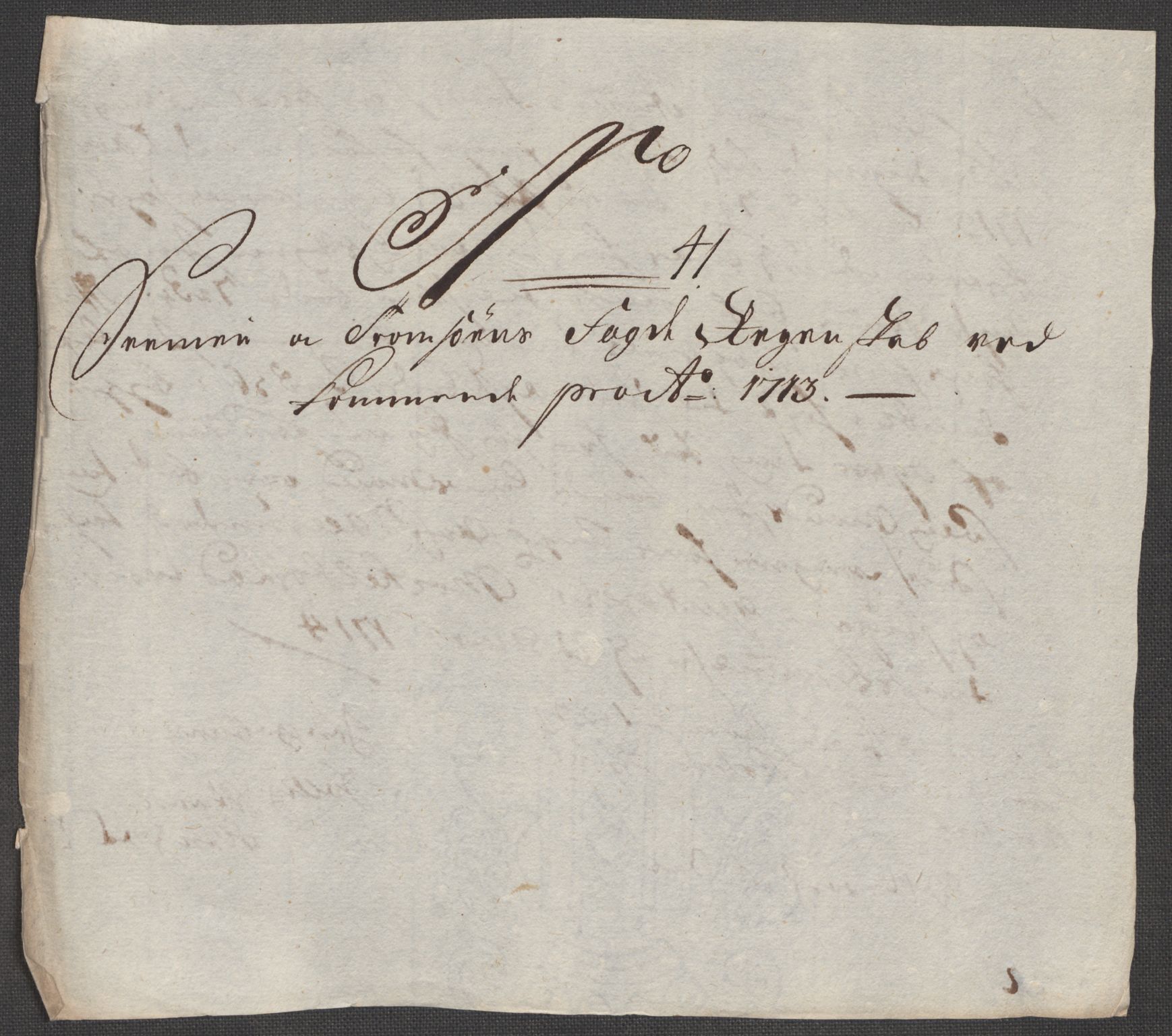 Rentekammeret inntil 1814, Reviderte regnskaper, Fogderegnskap, AV/RA-EA-4092/R68/L4759: Fogderegnskap Senja og Troms, 1713, p. 209