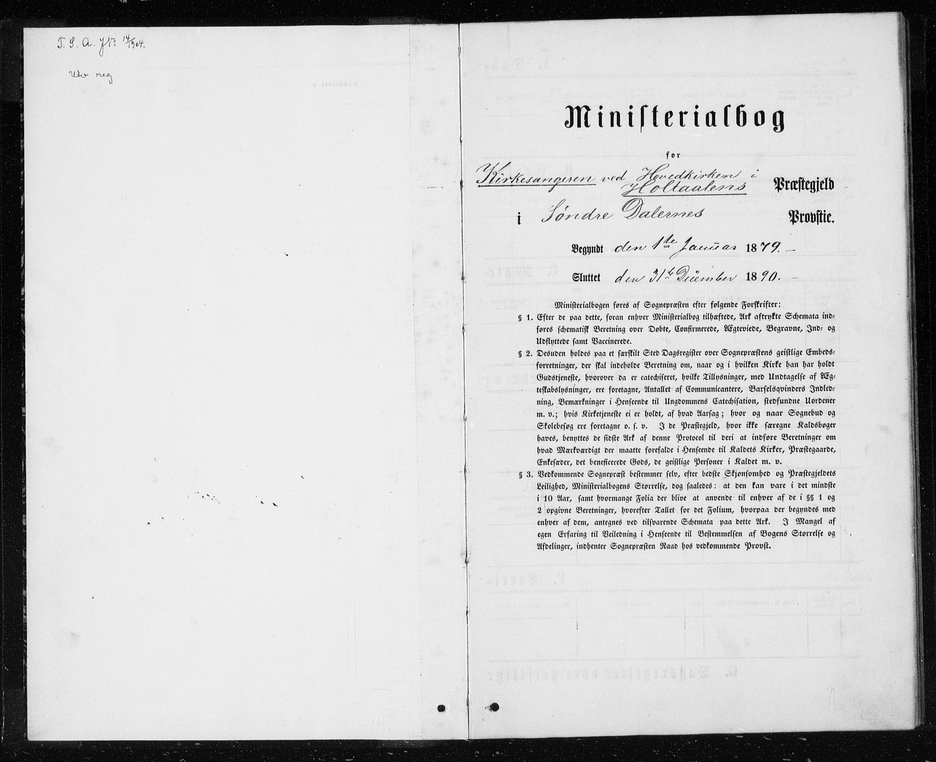 Ministerialprotokoller, klokkerbøker og fødselsregistre - Sør-Trøndelag, SAT/A-1456/685/L0977: Parish register (copy) no. 685C02, 1879-1890