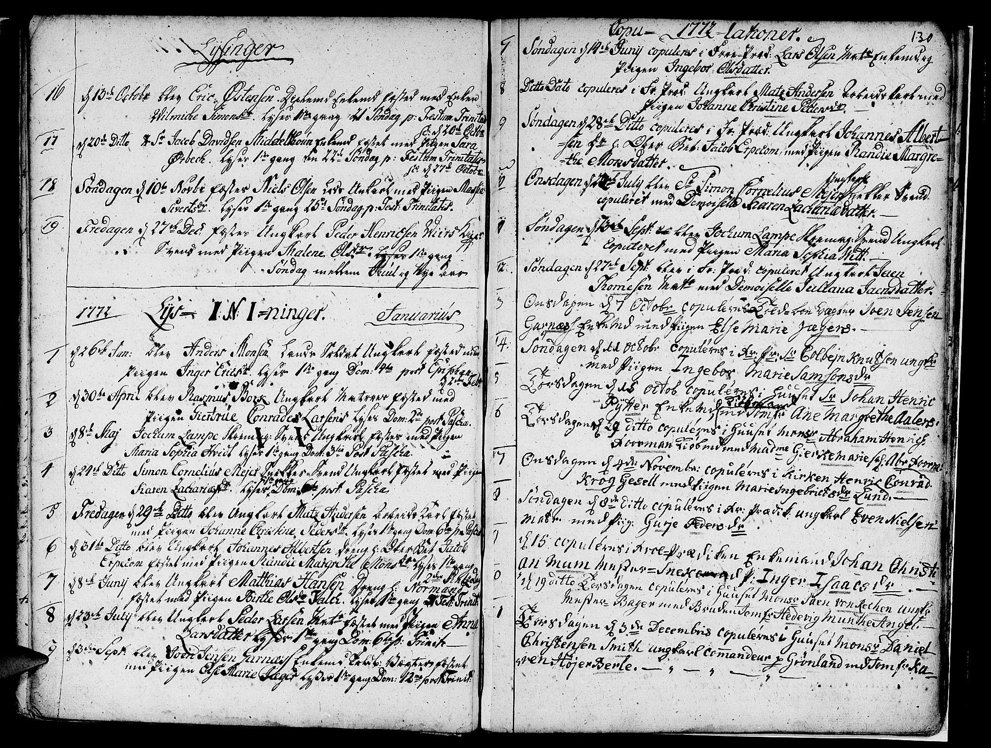 Nykirken Sokneprestembete, SAB/A-77101/H/Haa/L0007: Parish register (official) no. A 7, 1719-1781, p. 130