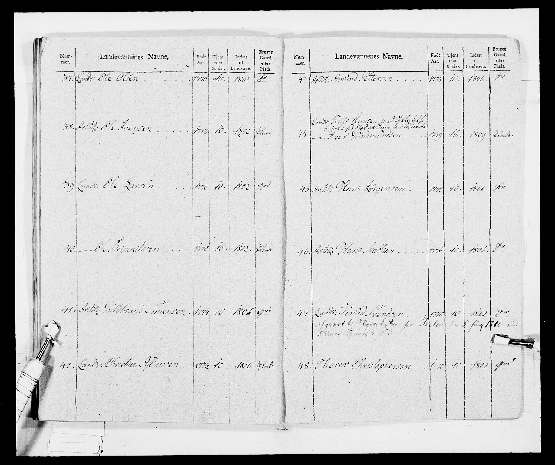 Generalitets- og kommissariatskollegiet, Det kongelige norske kommissariatskollegium, AV/RA-EA-5420/E/Eh/L0034: Nordafjelske gevorbne infanteriregiment, 1810, p. 45