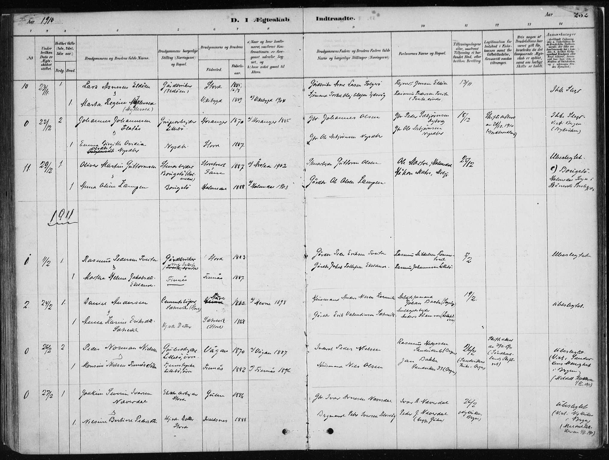 Stord sokneprestembete, SAB/A-78201/H/Haa: Parish register (official) no. B 2, 1878-1913, p. 232