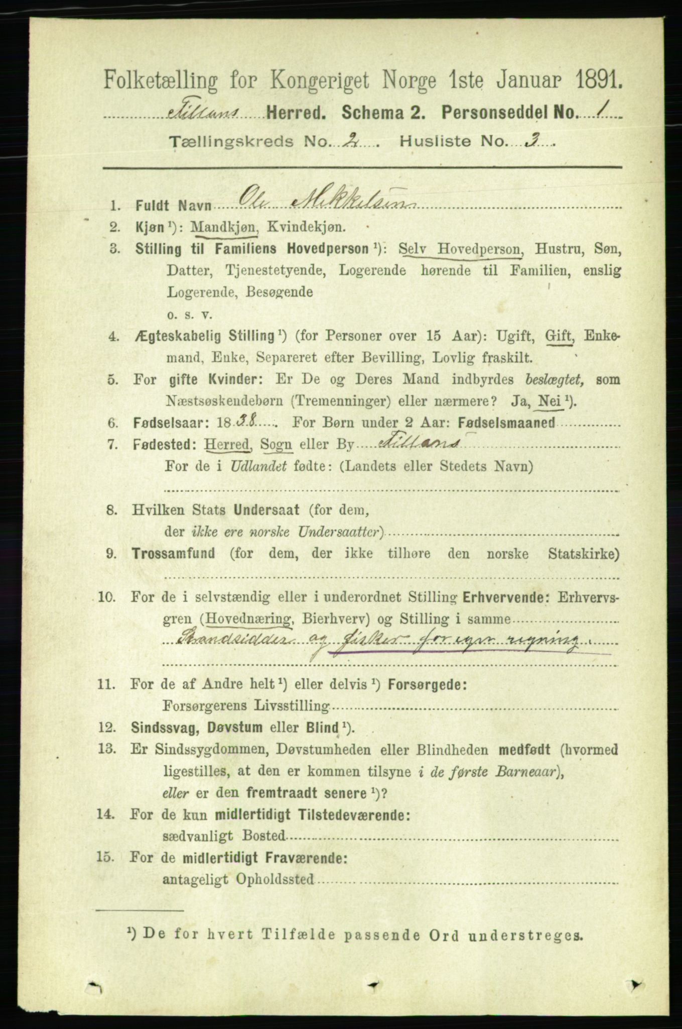 RA, 1891 census for 1616 Fillan, 1891, p. 235