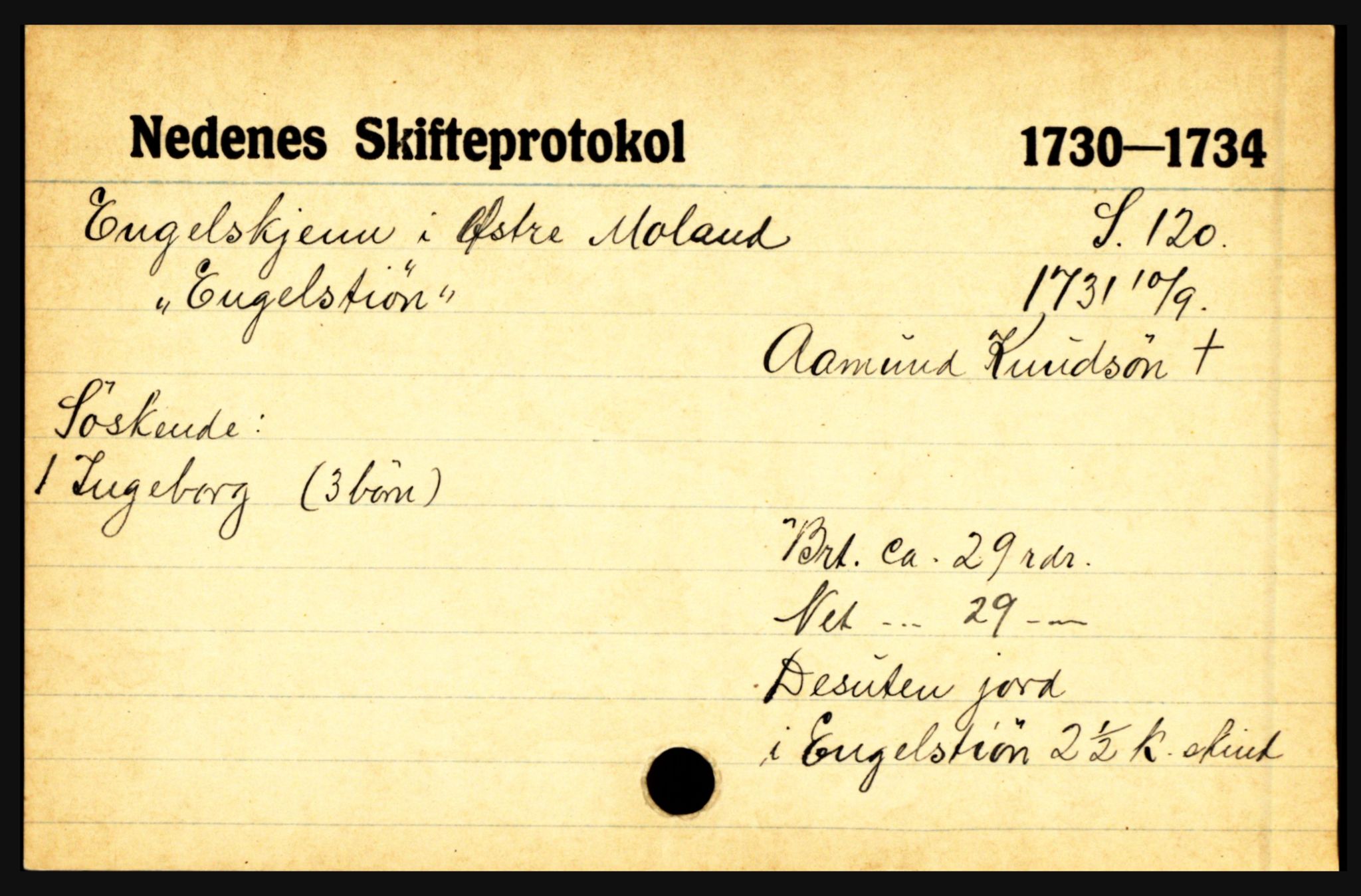 Nedenes sorenskriveri før 1824, AV/SAK-1221-0007/H, p. 6069