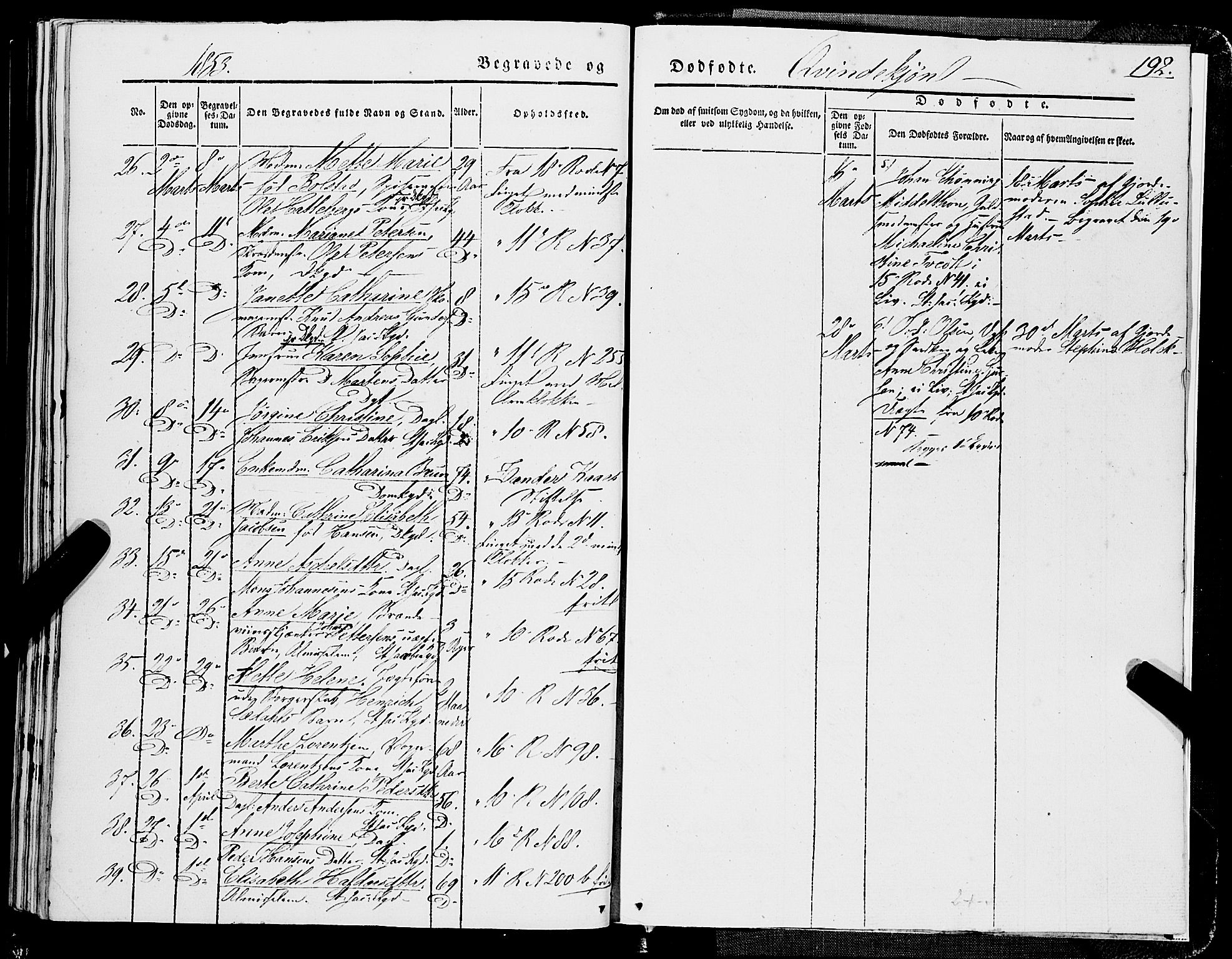 Domkirken sokneprestembete, SAB/A-74801/H/Haa/L0040: Parish register (official) no. E 1, 1841-1853, p. 192
