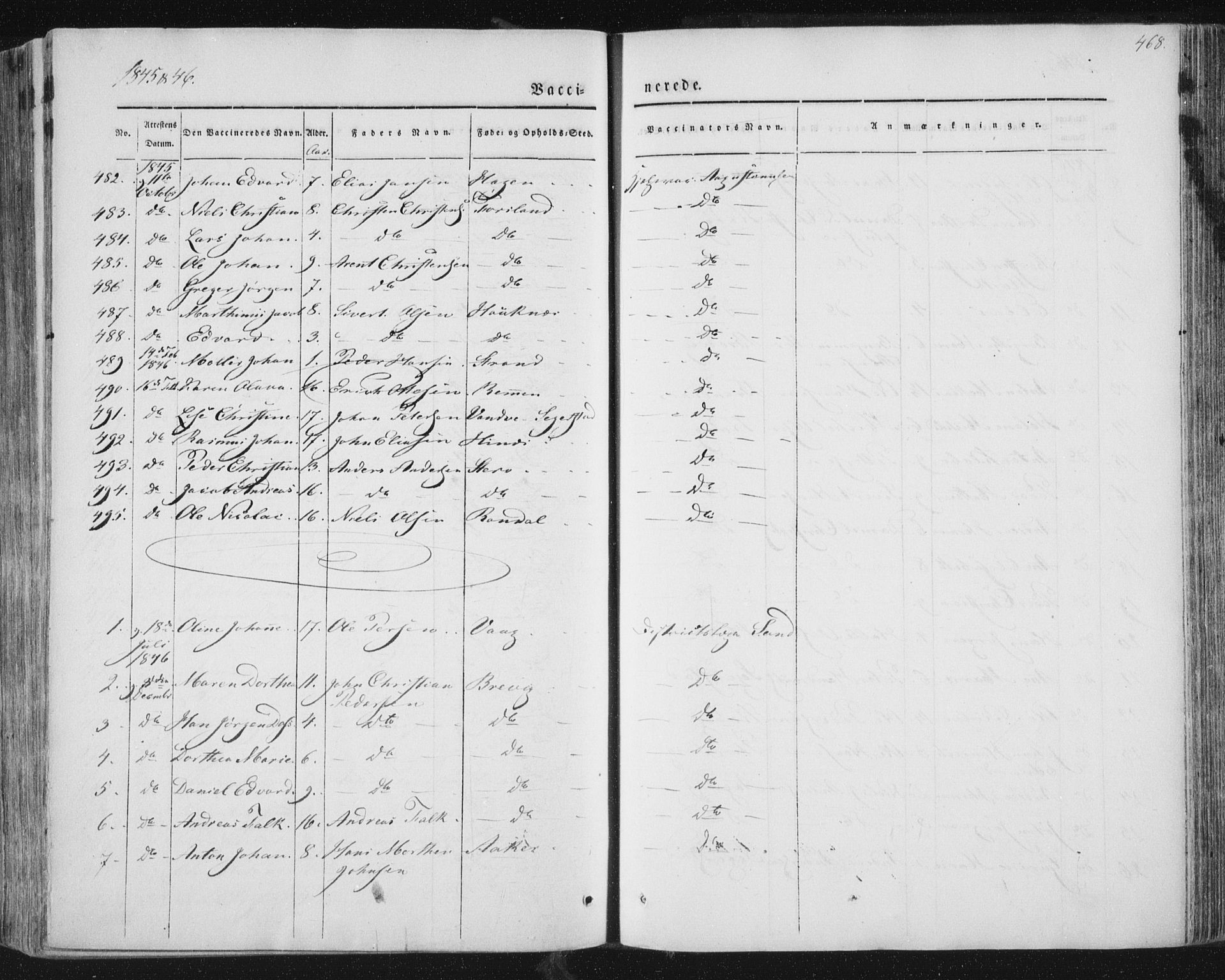 Ministerialprotokoller, klokkerbøker og fødselsregistre - Nordland, AV/SAT-A-1459/838/L0549: Parish register (official) no. 838A07, 1840-1854, p. 468