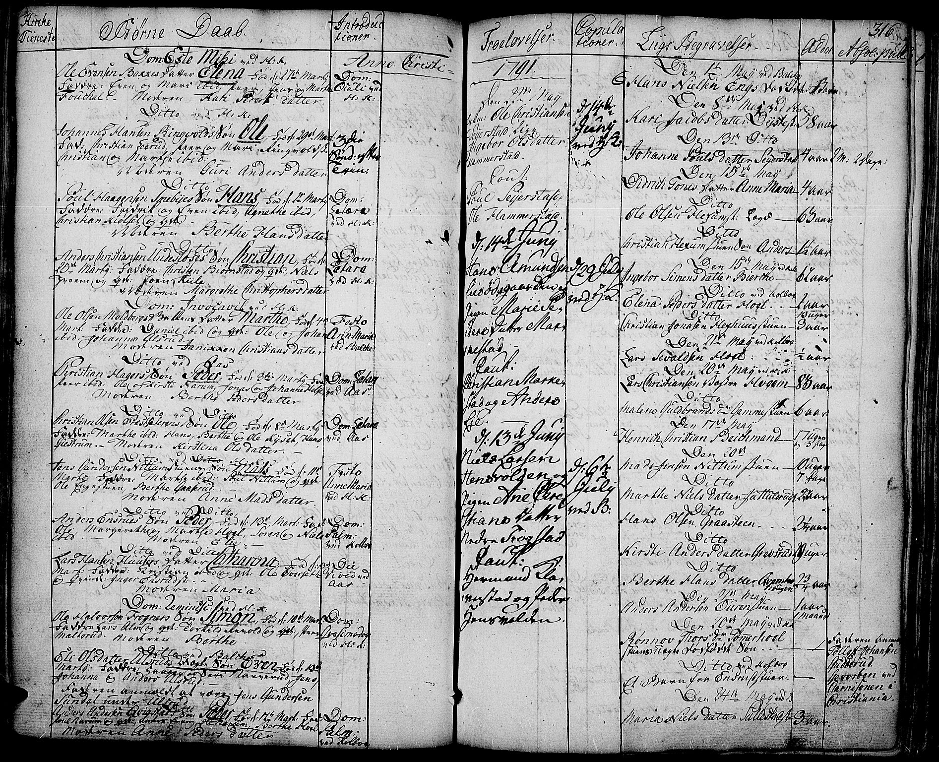 Toten prestekontor, AV/SAH-PREST-102/H/Ha/Haa/L0006: Parish register (official) no. 6, 1773-1793, p. 316