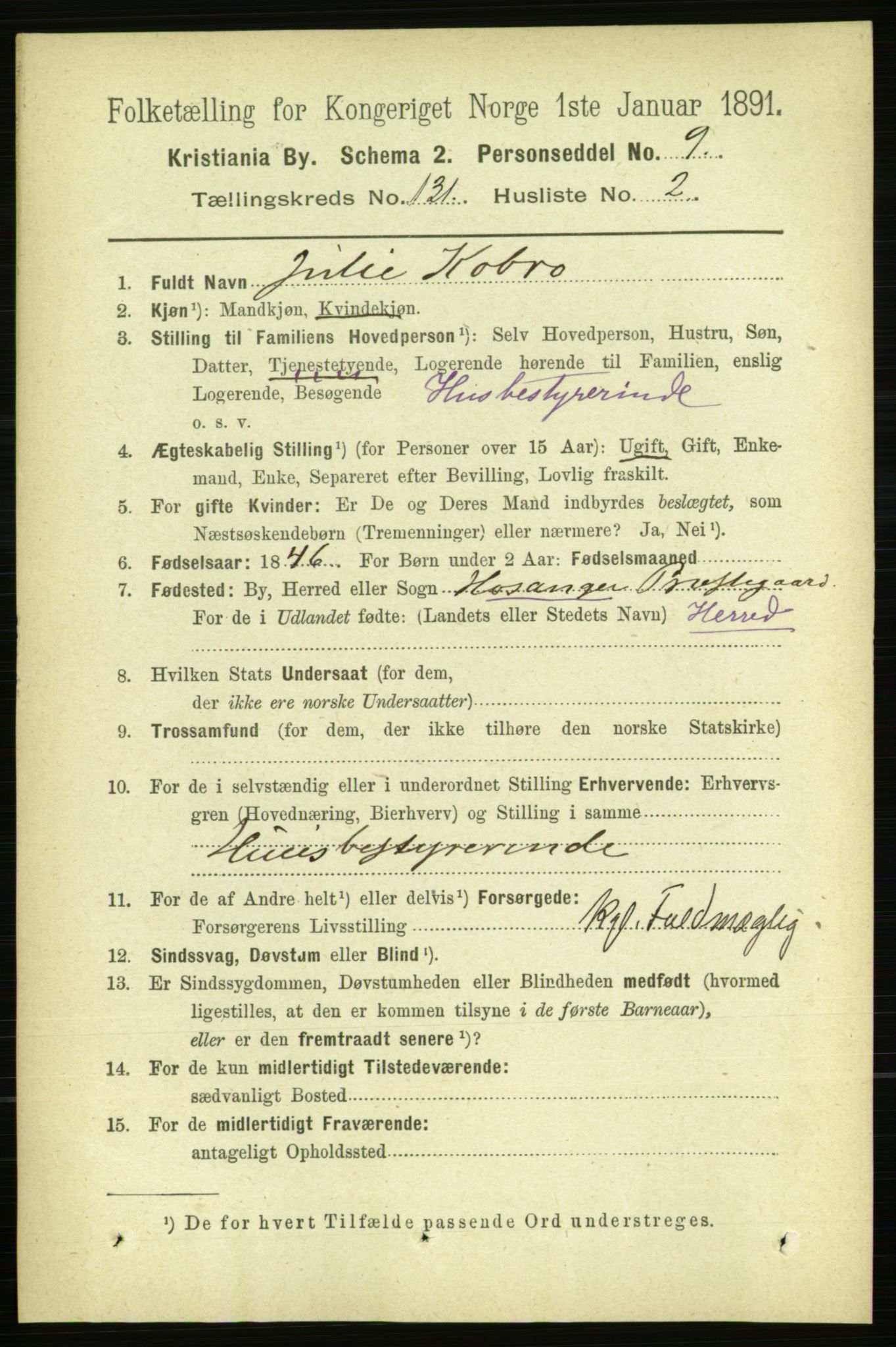 RA, 1891 census for 0301 Kristiania, 1891, p. 70897