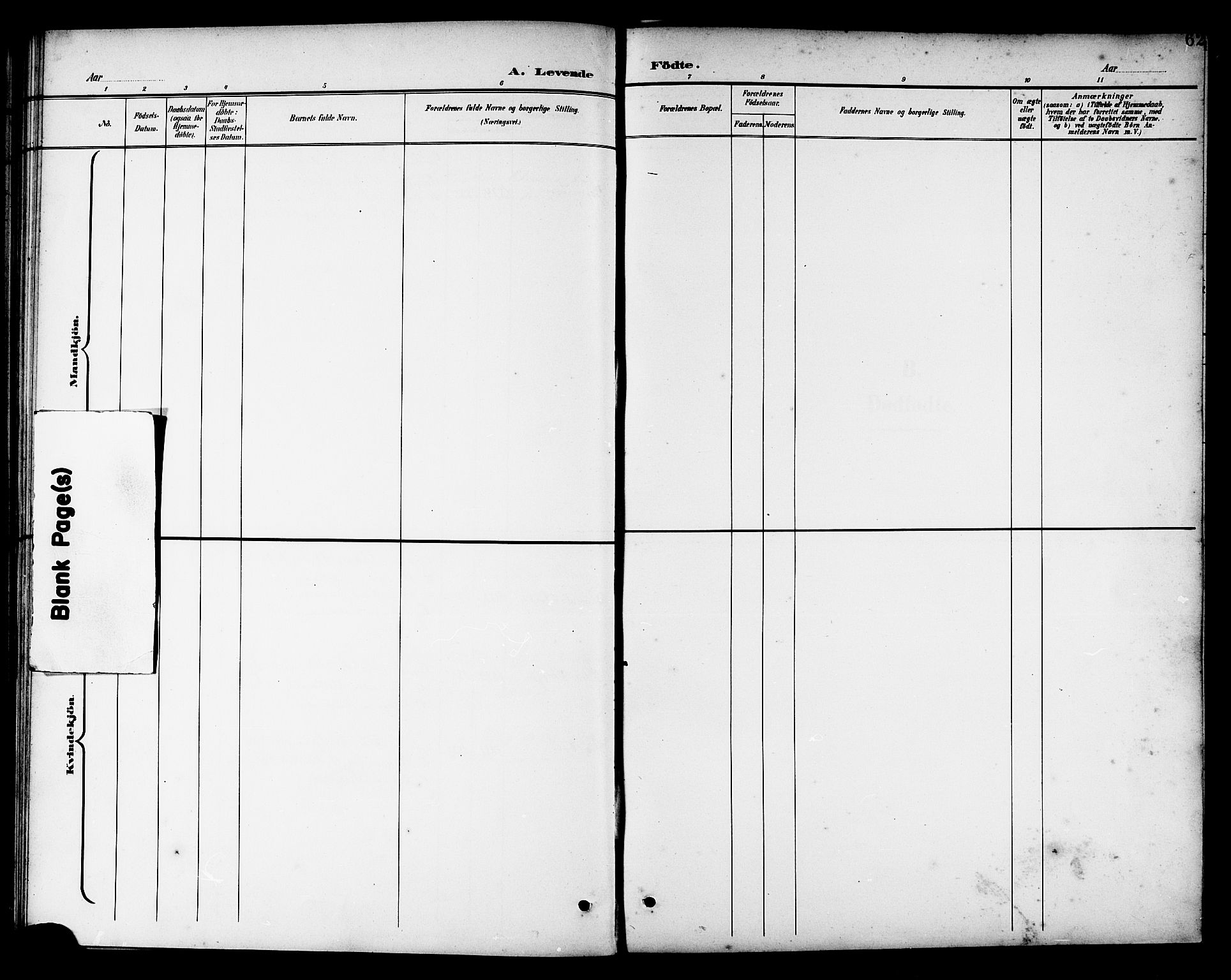 Ministerialprotokoller, klokkerbøker og fødselsregistre - Nord-Trøndelag, SAT/A-1458/741/L0401: Parish register (copy) no. 741C02, 1899-1911, p. 62