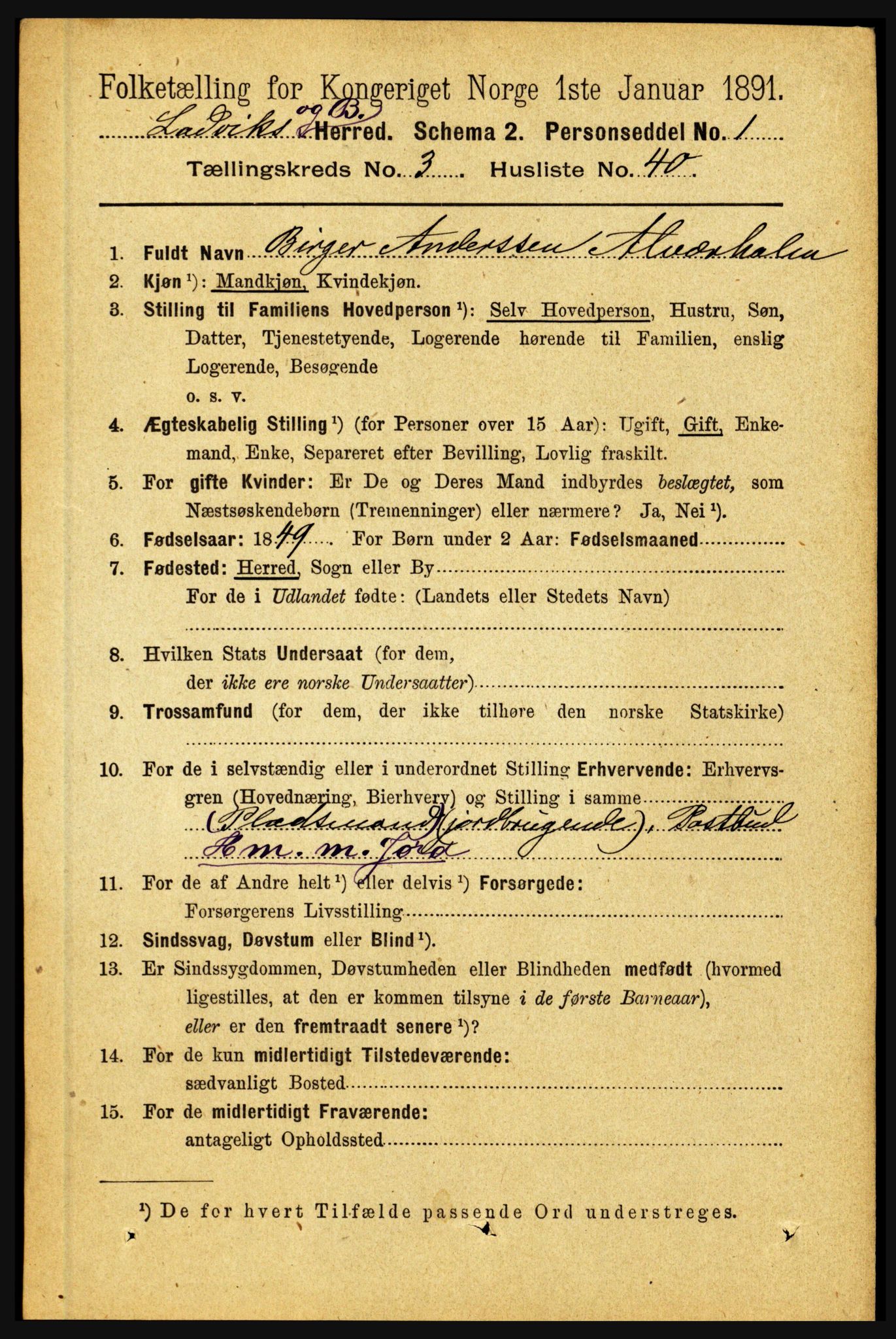 RA, 1891 census for 1415 Lavik og Brekke, 1891, p. 748