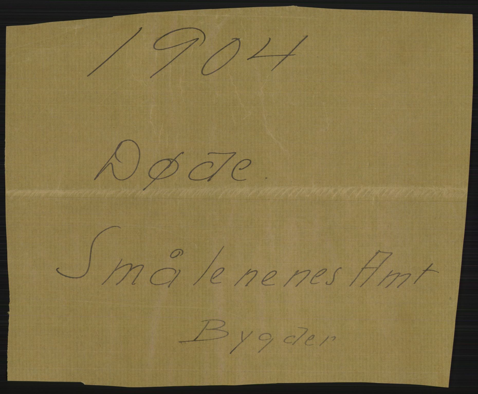 Statistisk sentralbyrå, Sosiodemografiske emner, Befolkning, AV/RA-S-2228/D/Df/Dfa/Dfab/L0001: Smålenenes amt: Fødte, gifte, døde, 1904, p. 814