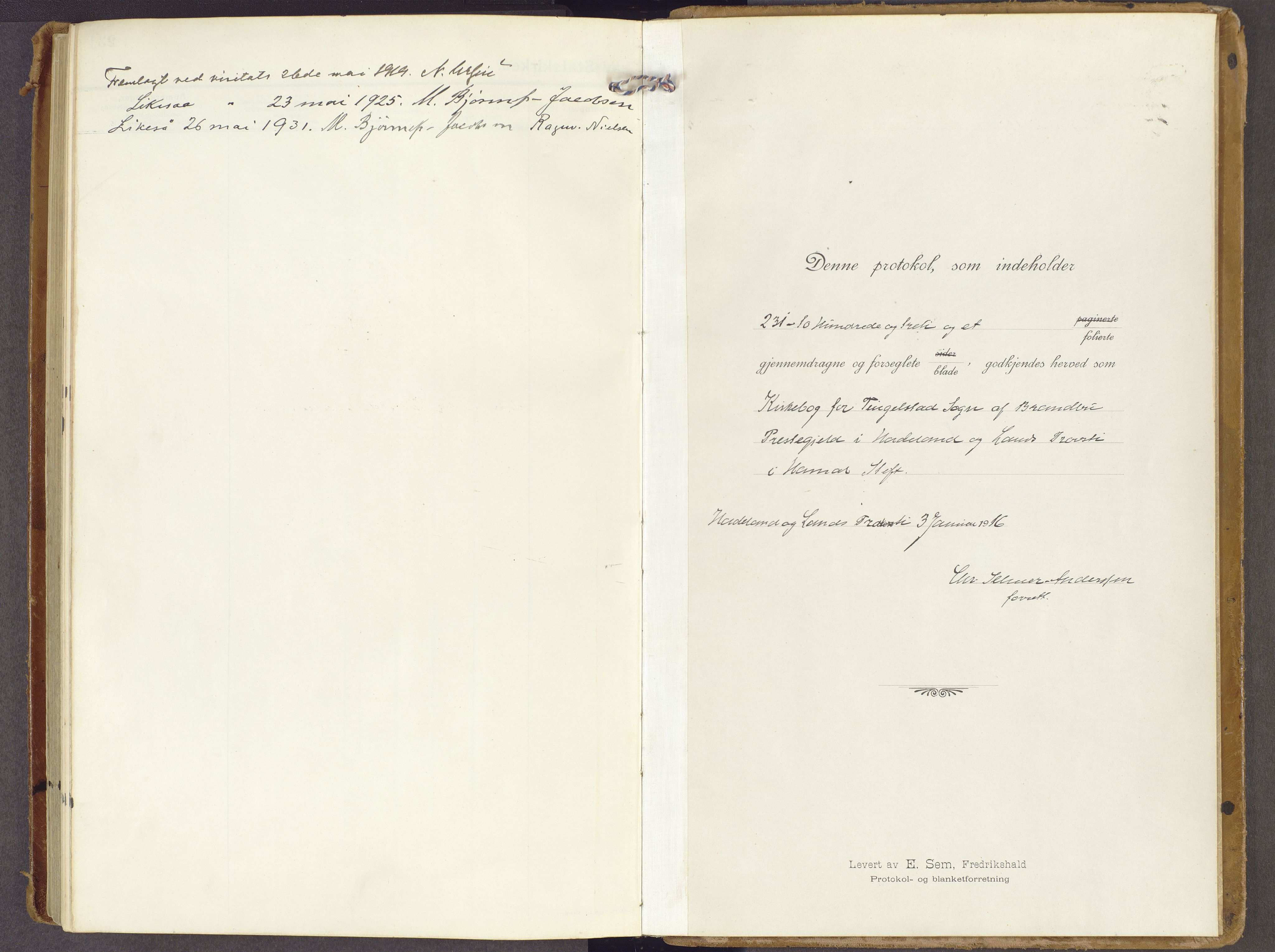 Brandbu prestekontor, SAH/PREST-114/H/Ha/Haa/L0003: Parish register (official) no. 3, 1914-1928