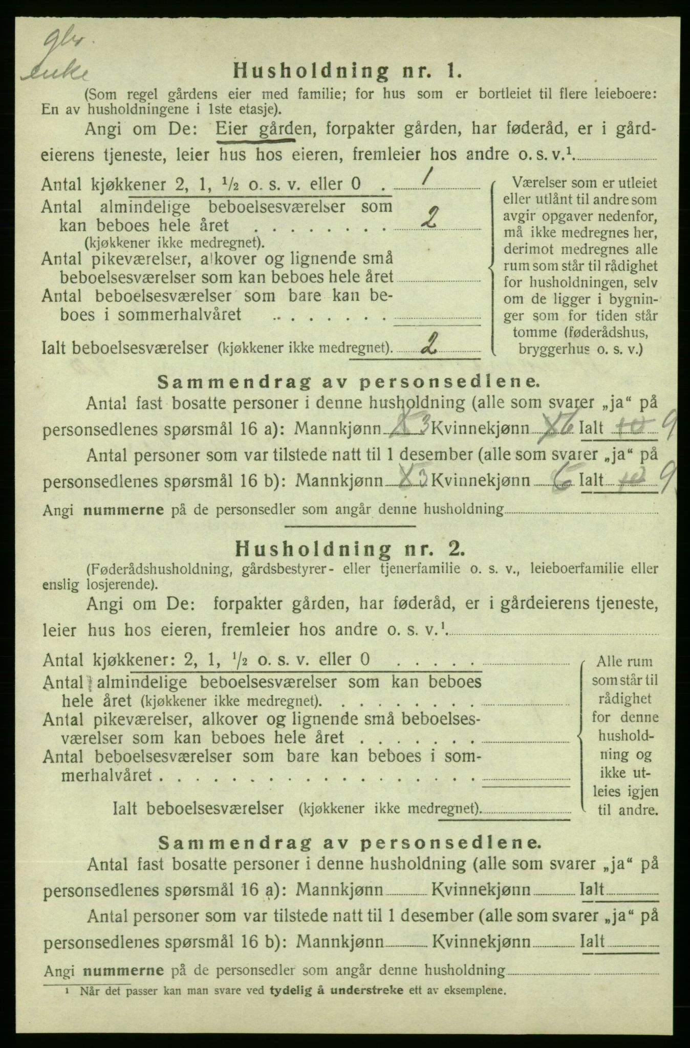 SAB, 1920 census for Skånevik, 1920, p. 2102