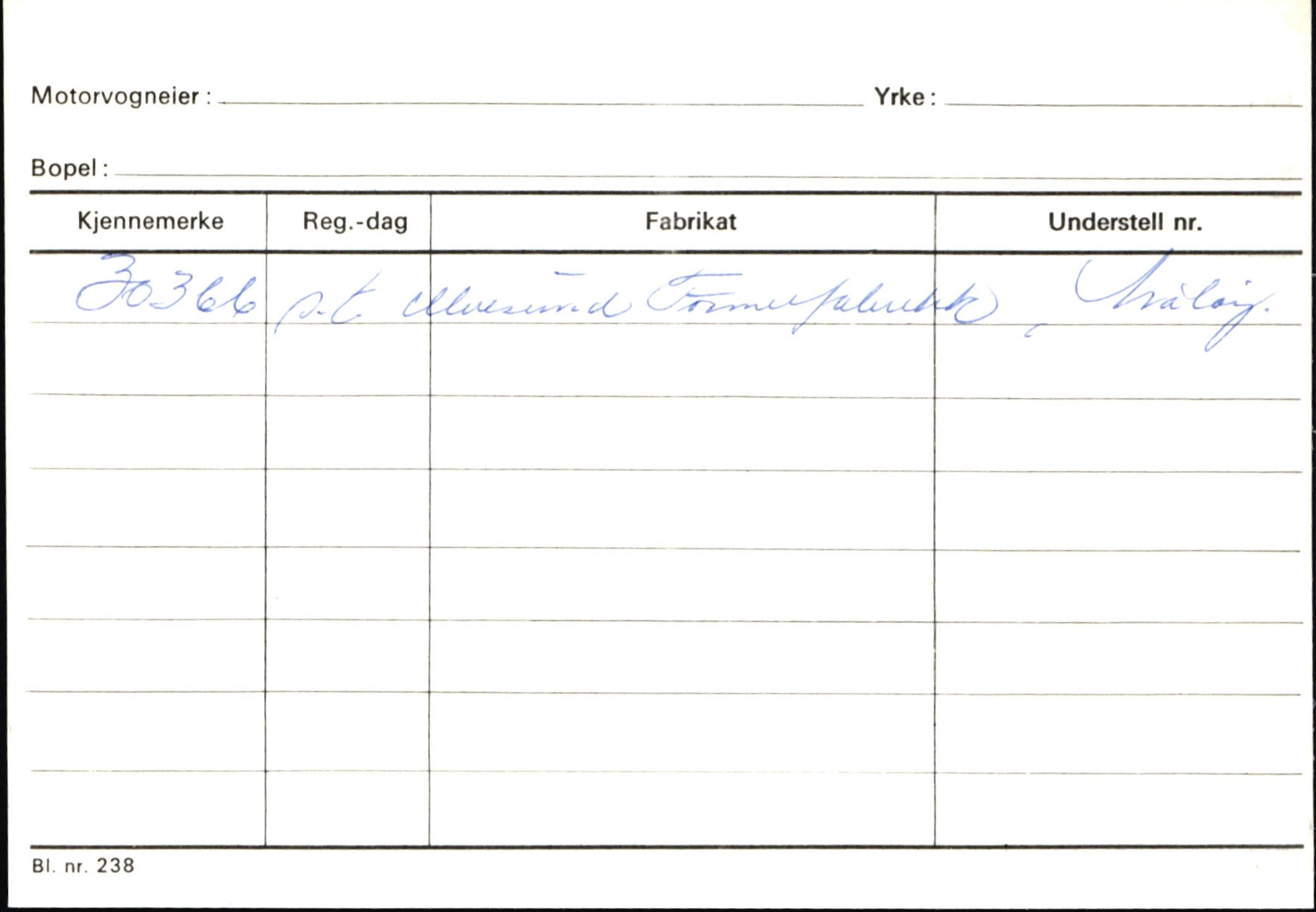 Statens vegvesen, Sogn og Fjordane vegkontor, AV/SAB-A-5301/4/F/L0145: Registerkort Vågsøy S-Å. Årdal I-P, 1945-1975, p. 303