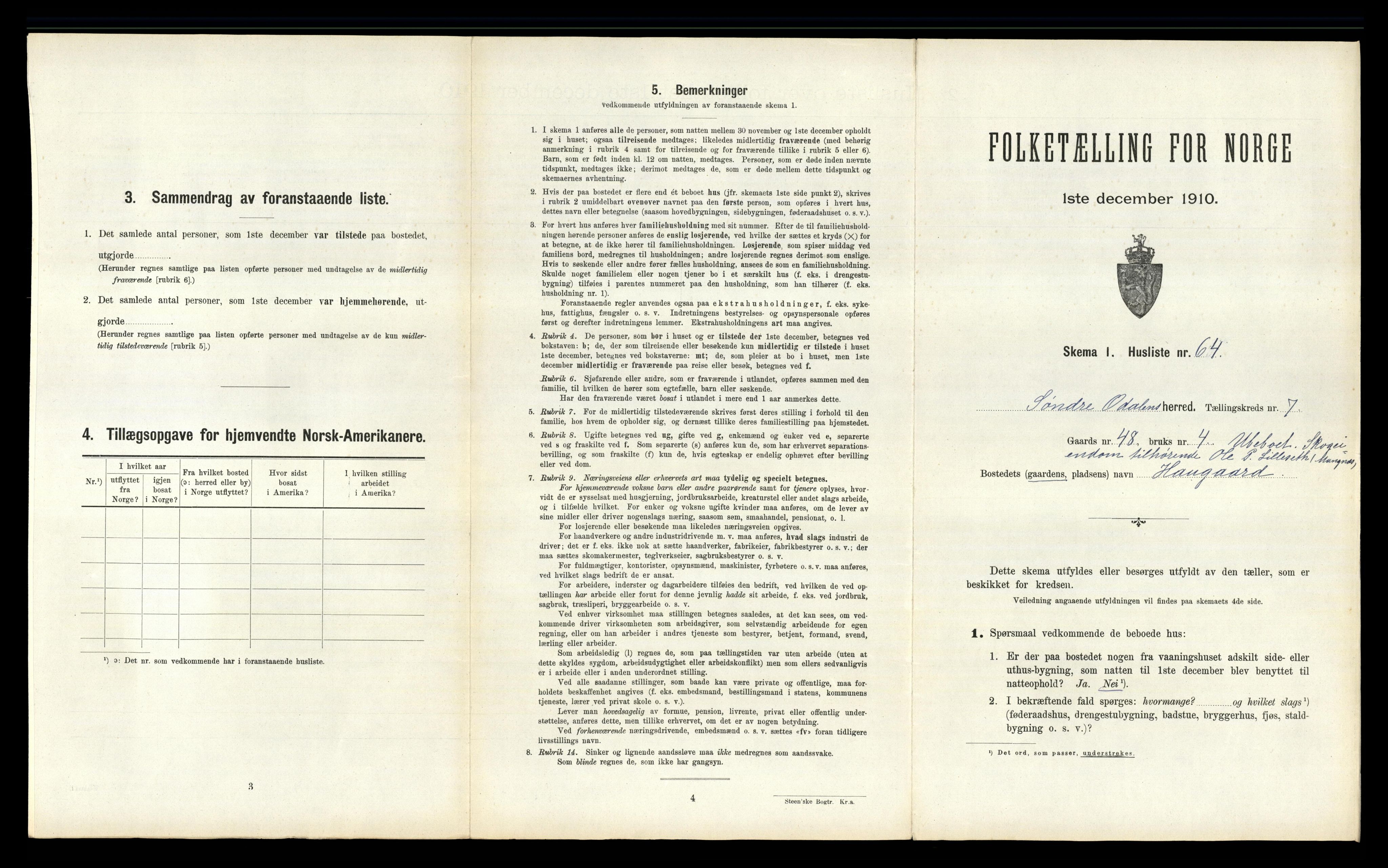 RA, 1910 census for Sør-Odal, 1910, p. 1286