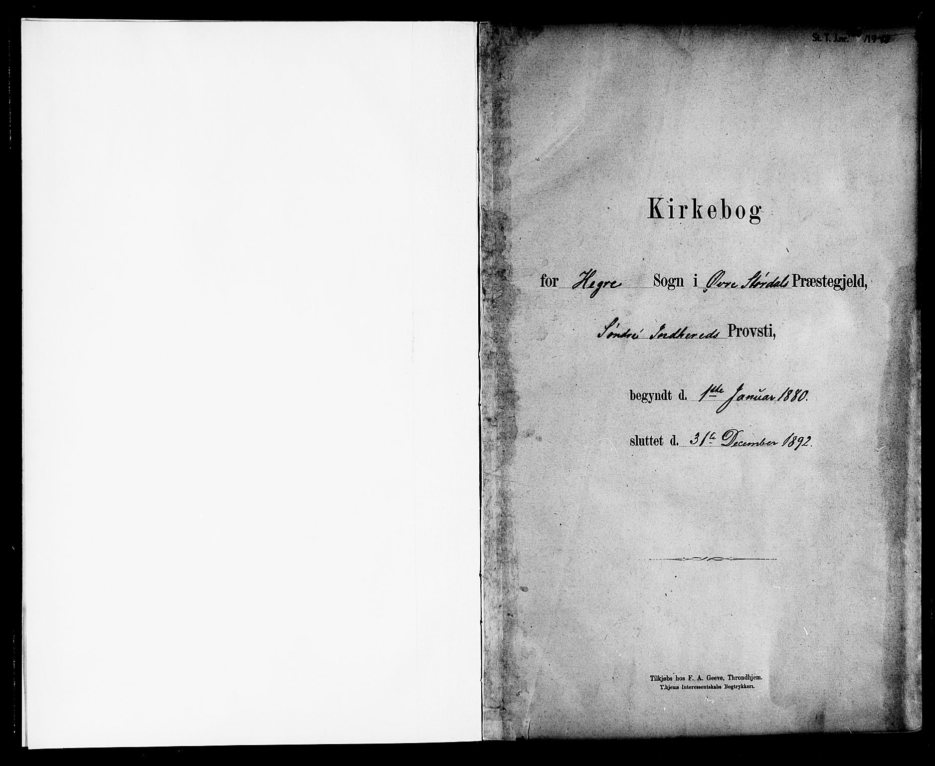 Ministerialprotokoller, klokkerbøker og fødselsregistre - Nord-Trøndelag, SAT/A-1458/703/L0030: Parish register (official) no. 703A03, 1880-1892