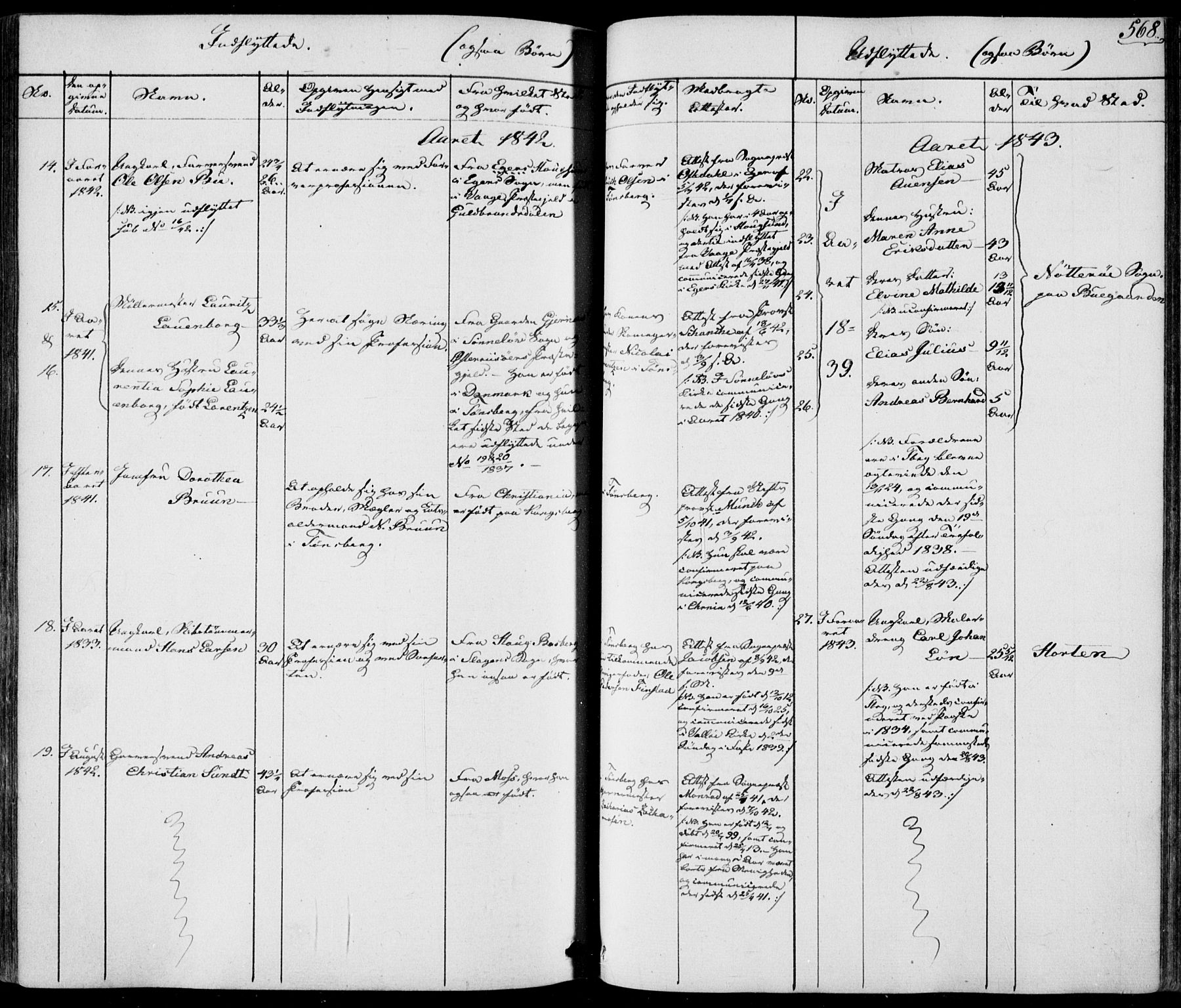 Tønsberg kirkebøker, AV/SAKO-A-330/F/Fa/L0006: Parish register (official) no. I 6, 1836-1844, p. 568