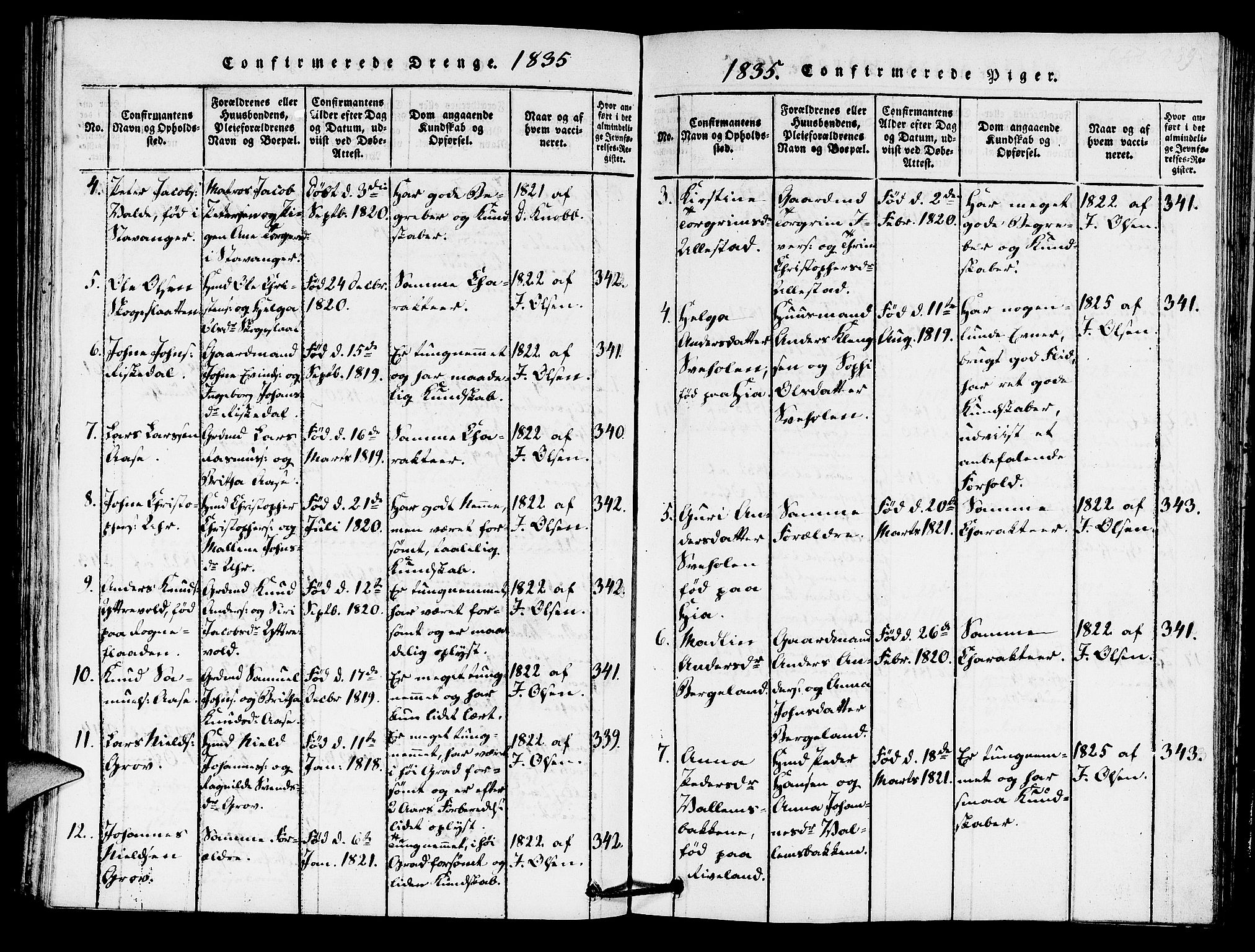 Hjelmeland sokneprestkontor, AV/SAST-A-101843/01/IV/L0005: Parish register (official) no. A 5, 1816-1841, p. 269