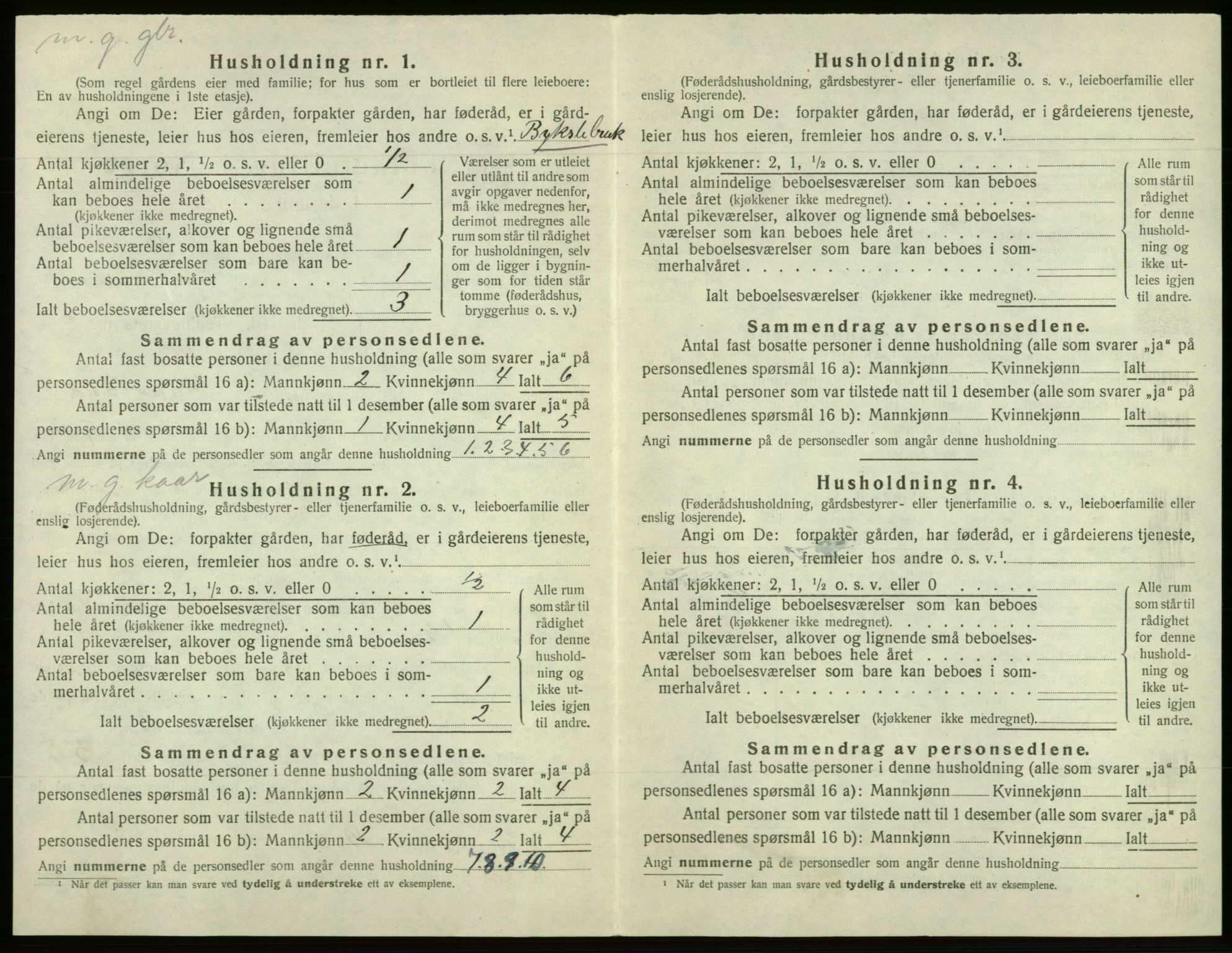 SAB, 1920 census for Os, 1920, p. 580