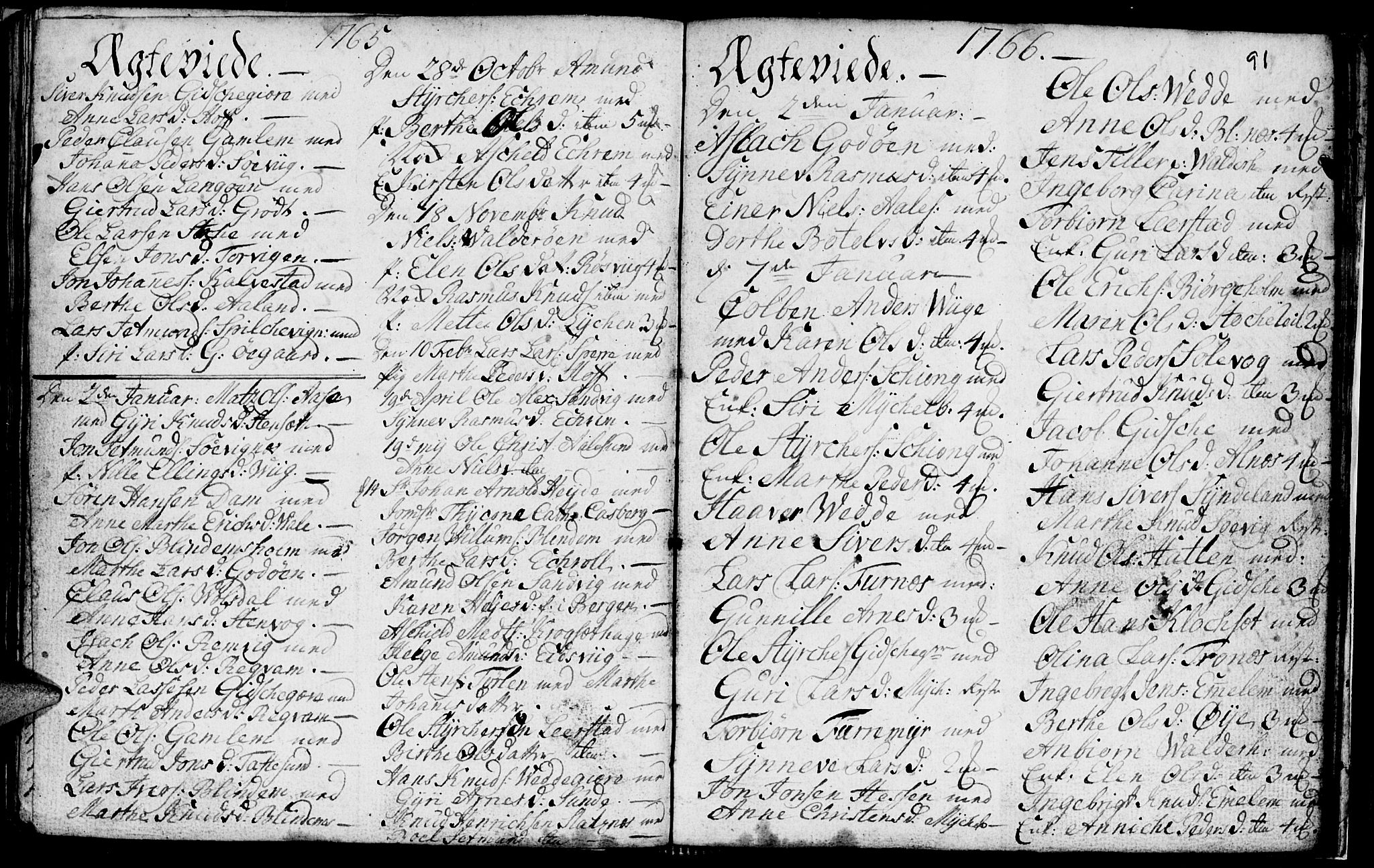 Ministerialprotokoller, klokkerbøker og fødselsregistre - Møre og Romsdal, SAT/A-1454/528/L0420: Parish register (copy) no. 528C01, 1764-1784, p. 91