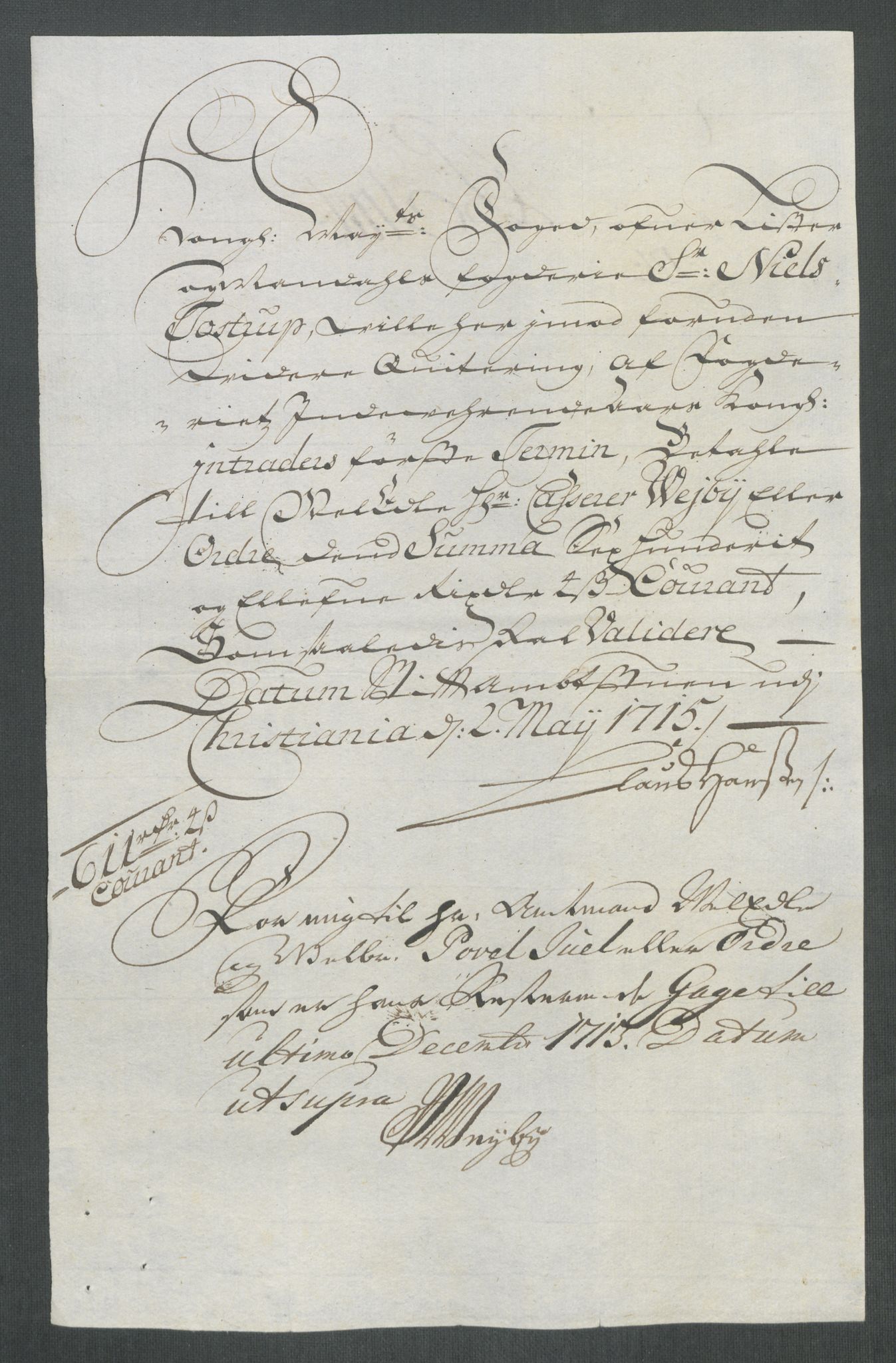 Rentekammeret inntil 1814, Reviderte regnskaper, Fogderegnskap, AV/RA-EA-4092/R43/L2559: Fogderegnskap Lista og Mandal, 1715, p. 390