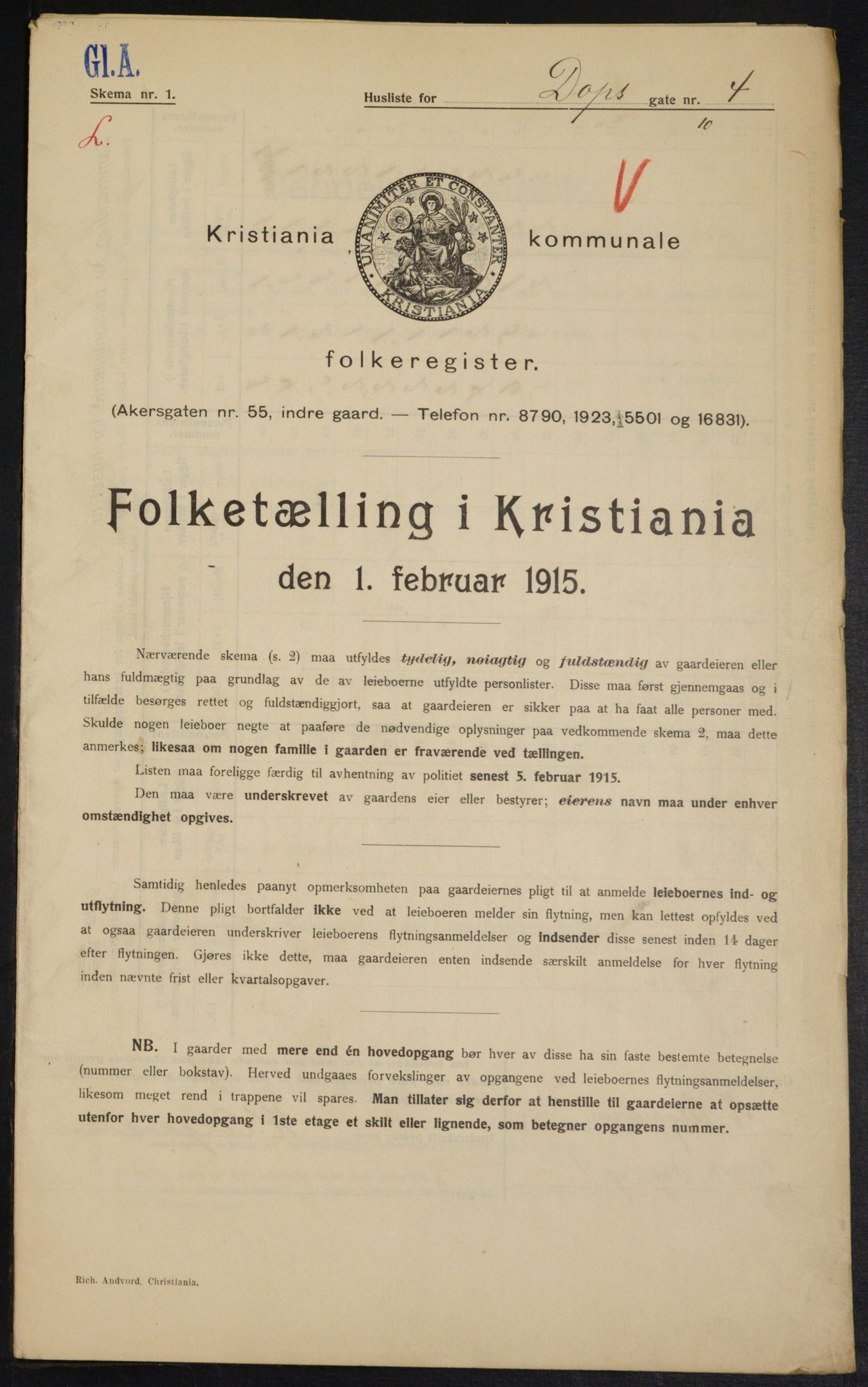 OBA, Municipal Census 1915 for Kristiania, 1915, p. 15859