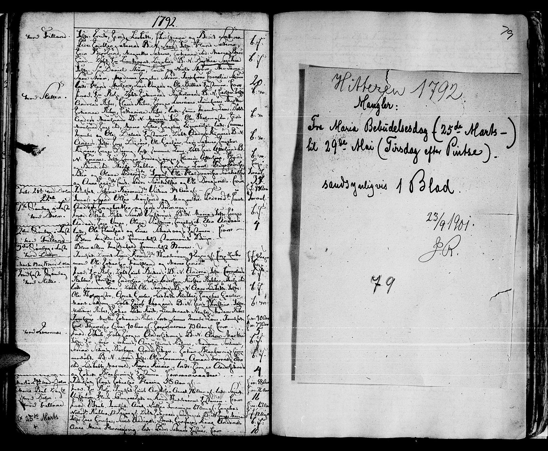 Ministerialprotokoller, klokkerbøker og fødselsregistre - Sør-Trøndelag, SAT/A-1456/634/L0526: Parish register (official) no. 634A02, 1775-1818, p. 79