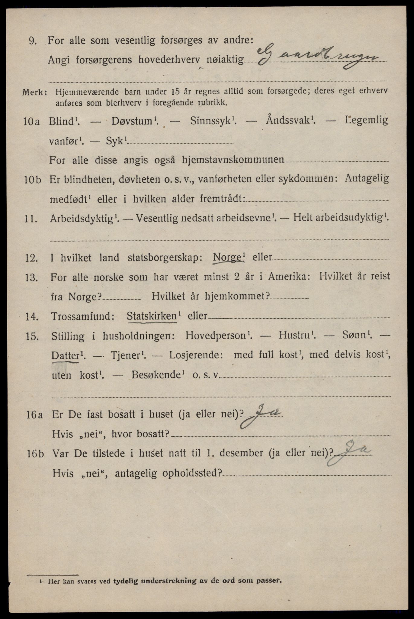 SAST, 1920 census for Skjold, 1920, p. 4331