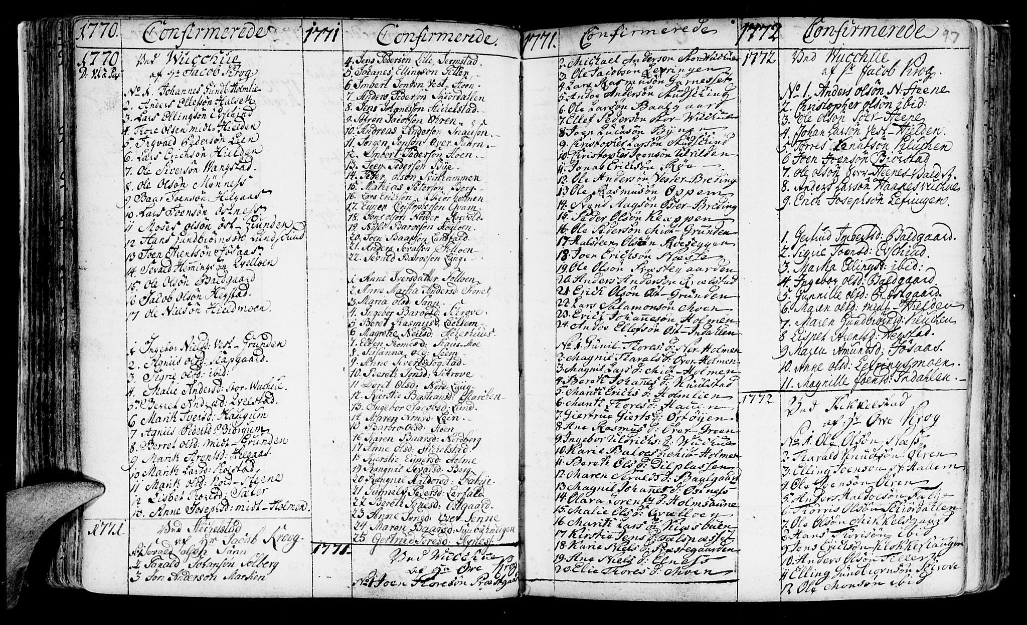 Ministerialprotokoller, klokkerbøker og fødselsregistre - Nord-Trøndelag, SAT/A-1458/723/L0231: Parish register (official) no. 723A02, 1748-1780, p. 97