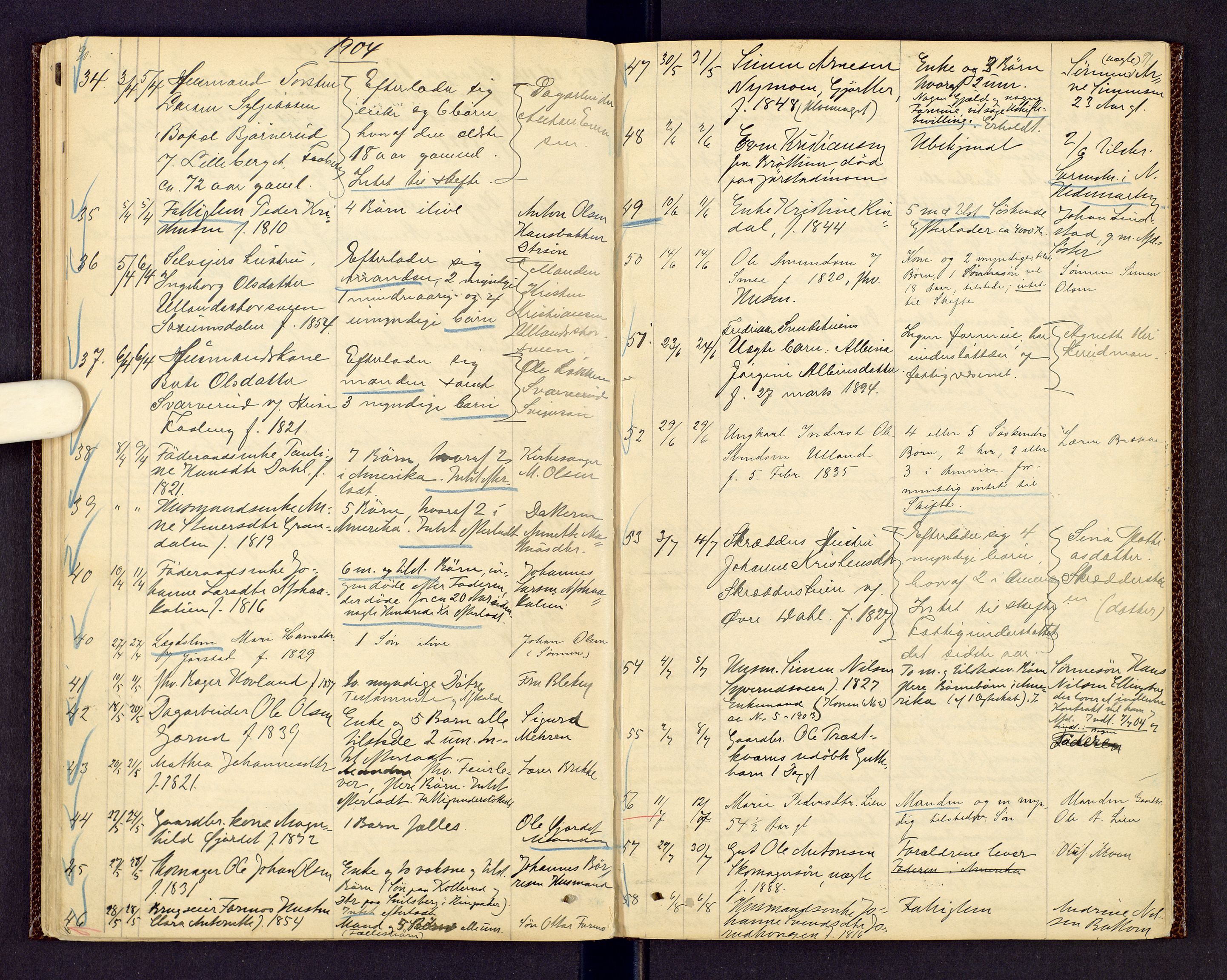 Sør-Gudbrandsdal tingrett, AV/SAH-TING-004/J/Jd/Jda/L0003: Dødsfallsprotokoll - Fåberg og Gausdal, 1894-1909, p. 90-91