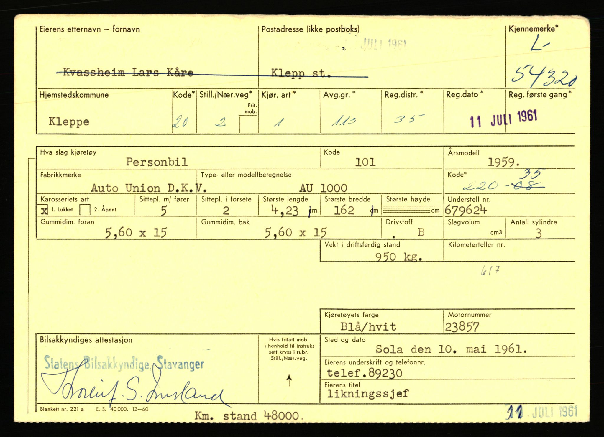 Stavanger trafikkstasjon, AV/SAST-A-101942/0/F/L0054: L-54200 - L-55699, 1930-1971, p. 257