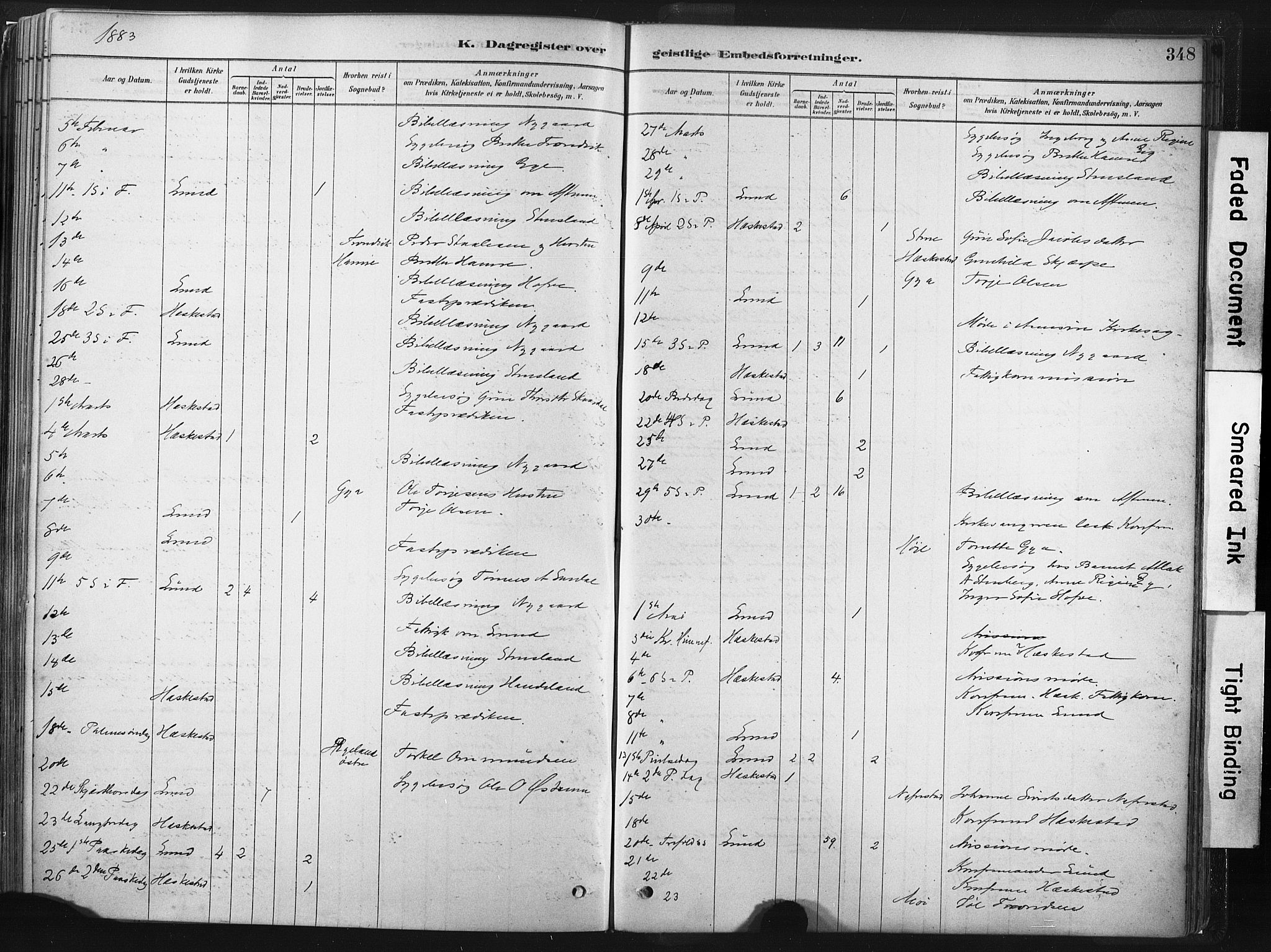 Lund sokneprestkontor, SAST/A-101809/S06/L0011: Parish register (official) no. A 10, 1877-1904, p. 348