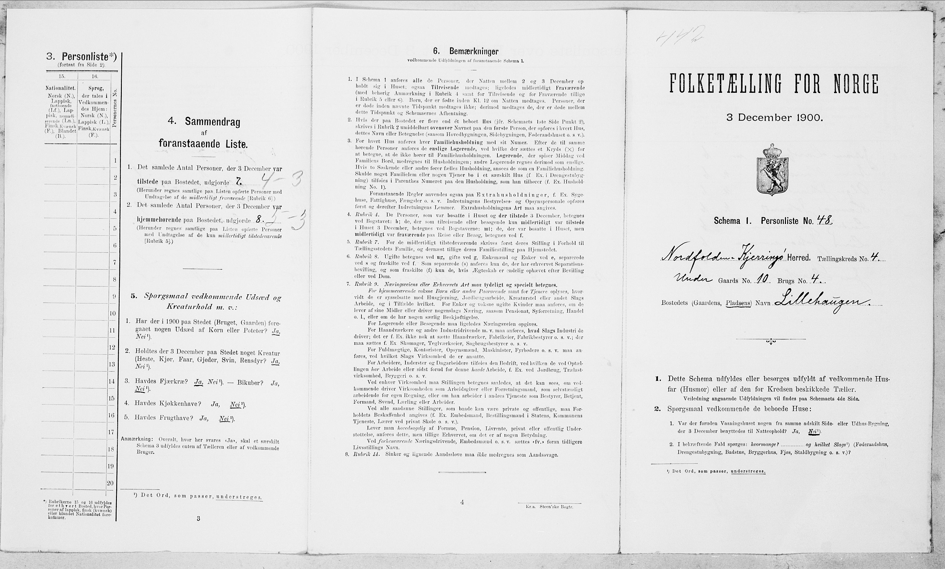 SAT, 1900 census for Nordfold-Kjerringøy, 1900, p. 482