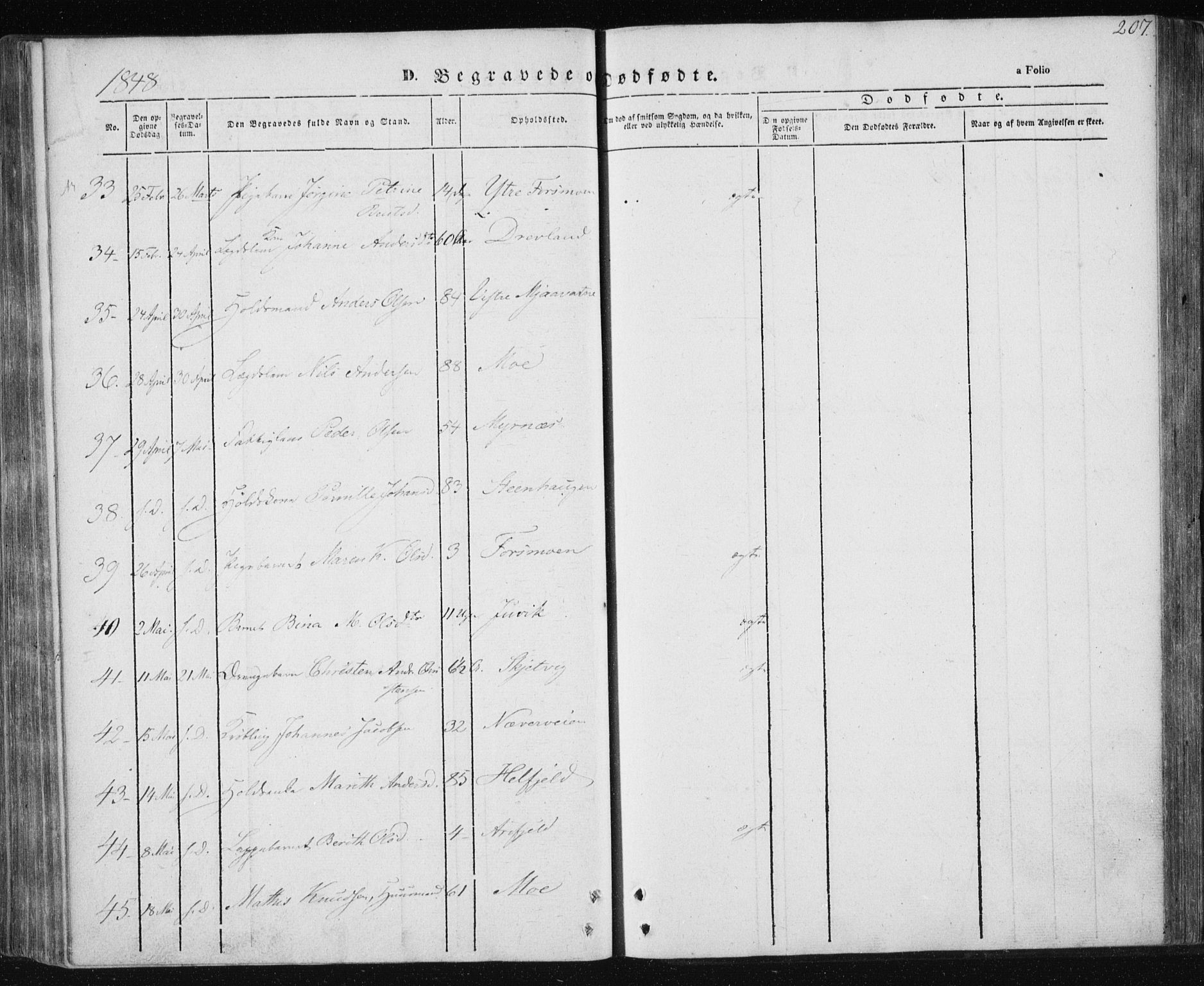 Ministerialprotokoller, klokkerbøker og fødselsregistre - Nordland, AV/SAT-A-1459/820/L0291: Parish register (official) no. 820A12, 1846-1854, p. 207