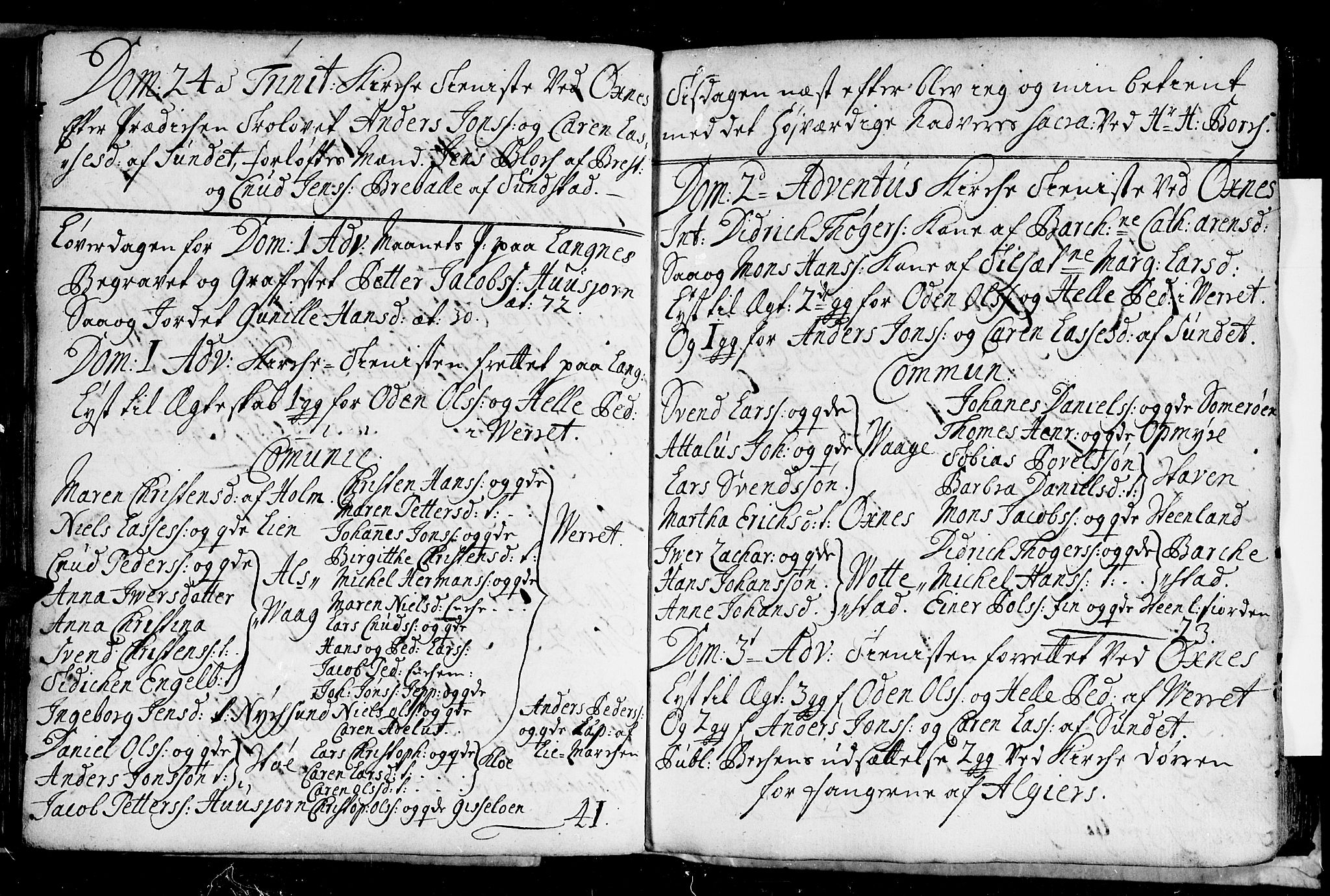 Ministerialprotokoller, klokkerbøker og fødselsregistre - Nordland, SAT/A-1459/893/L1328: Parish register (official) no. 893A01, 1718-1749